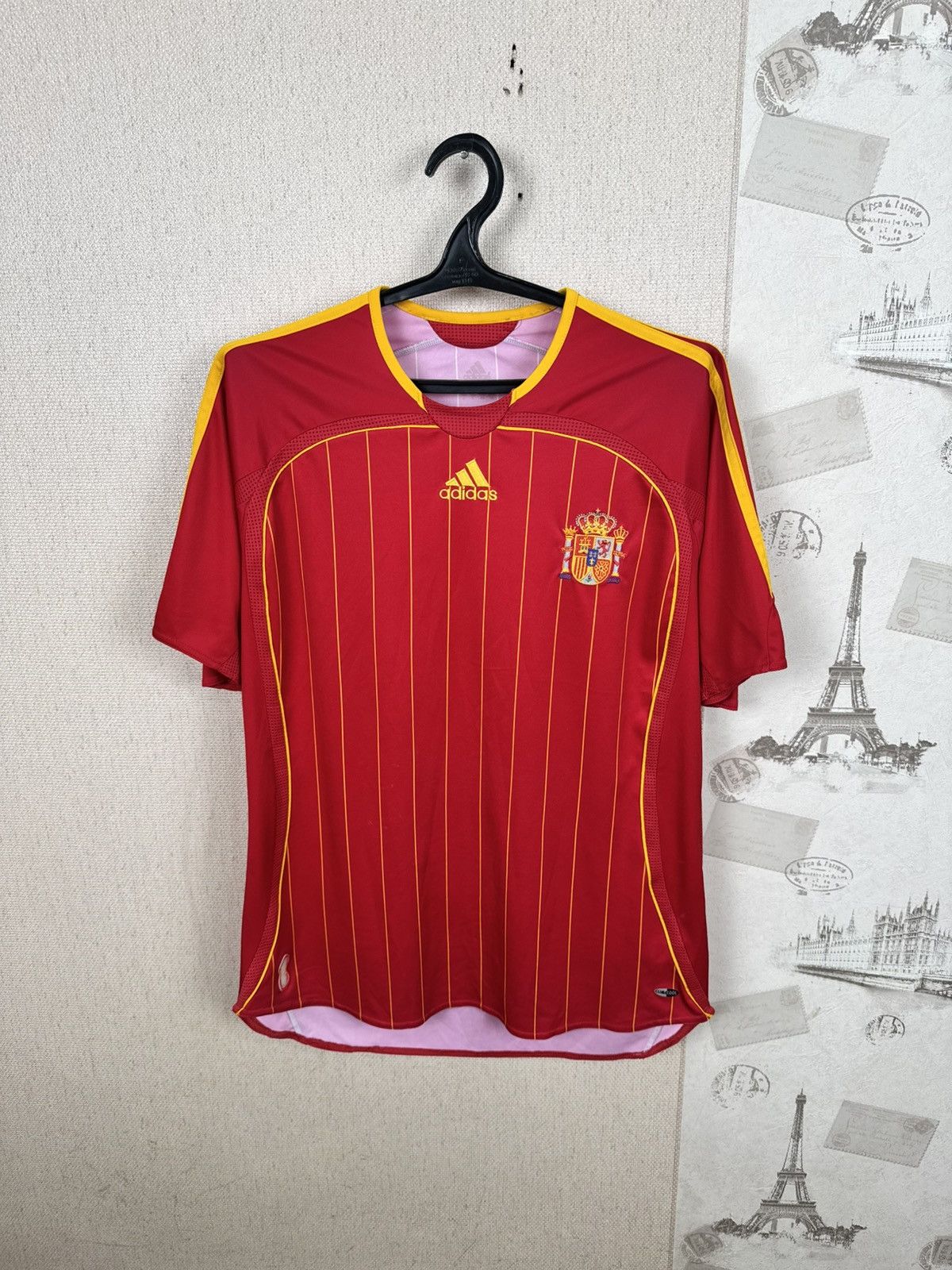 Adidas Adidas Spain 2006-2007 Home Jersey Men’s L Football Shirt Size US L / EU 52-54 / 3 - 9 Thumbnail