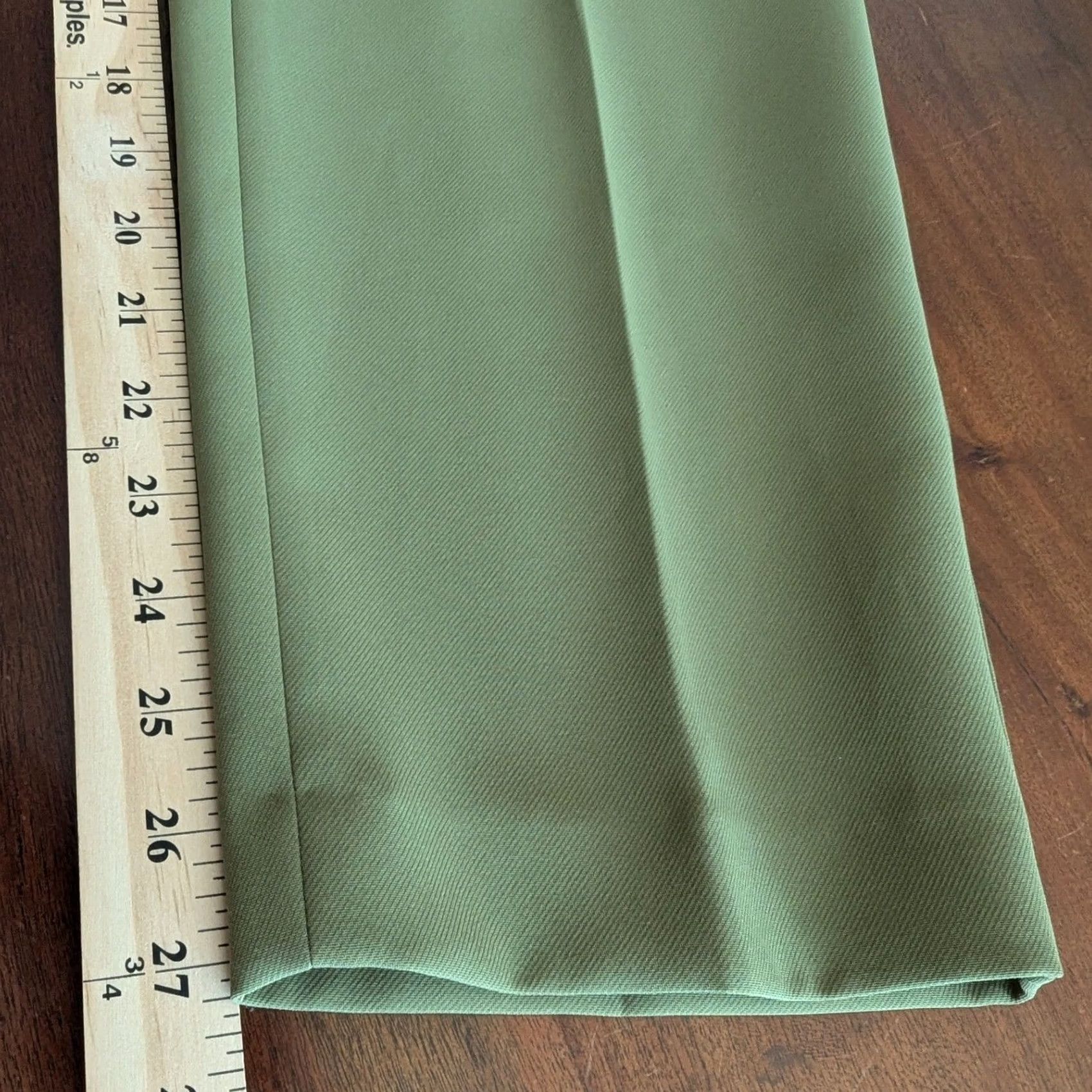 Anne Klein Anne Klein Olive Green Straight Leg Patch Pocket Trouser Pants Women's 10 Size 32" / US 10 / IT 46 - 5 Thumbnail