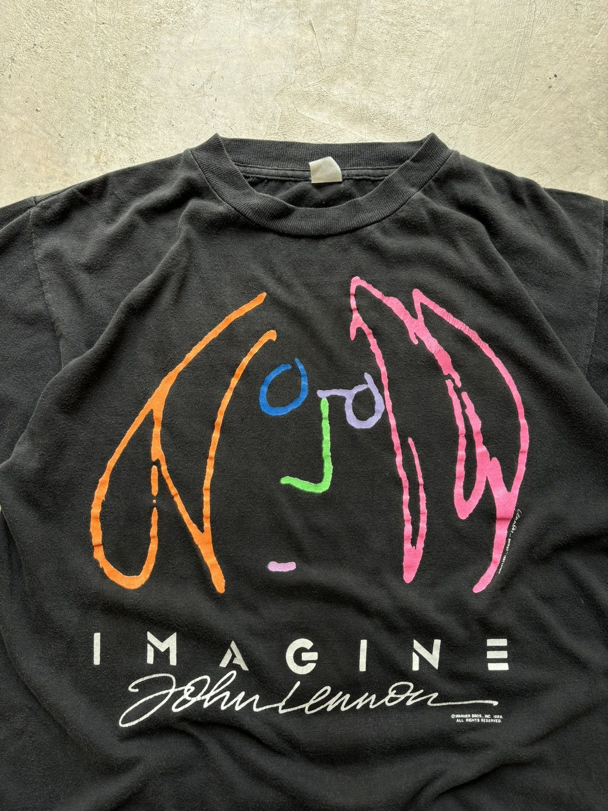 Vintage Vintage 1988 John Lennon Imagine Tee – Single Stitch Size US M / EU 48-50 / 2 - 4 Thumbnail