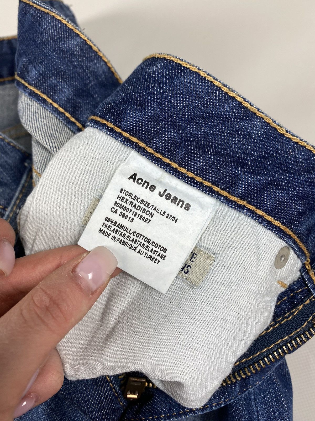 Acne Studios × Vintage Acne Hex / Radius on ladies jeans size 27 / 34 Size 27" / US 4 / IT 40 - 16 Thumbnail
