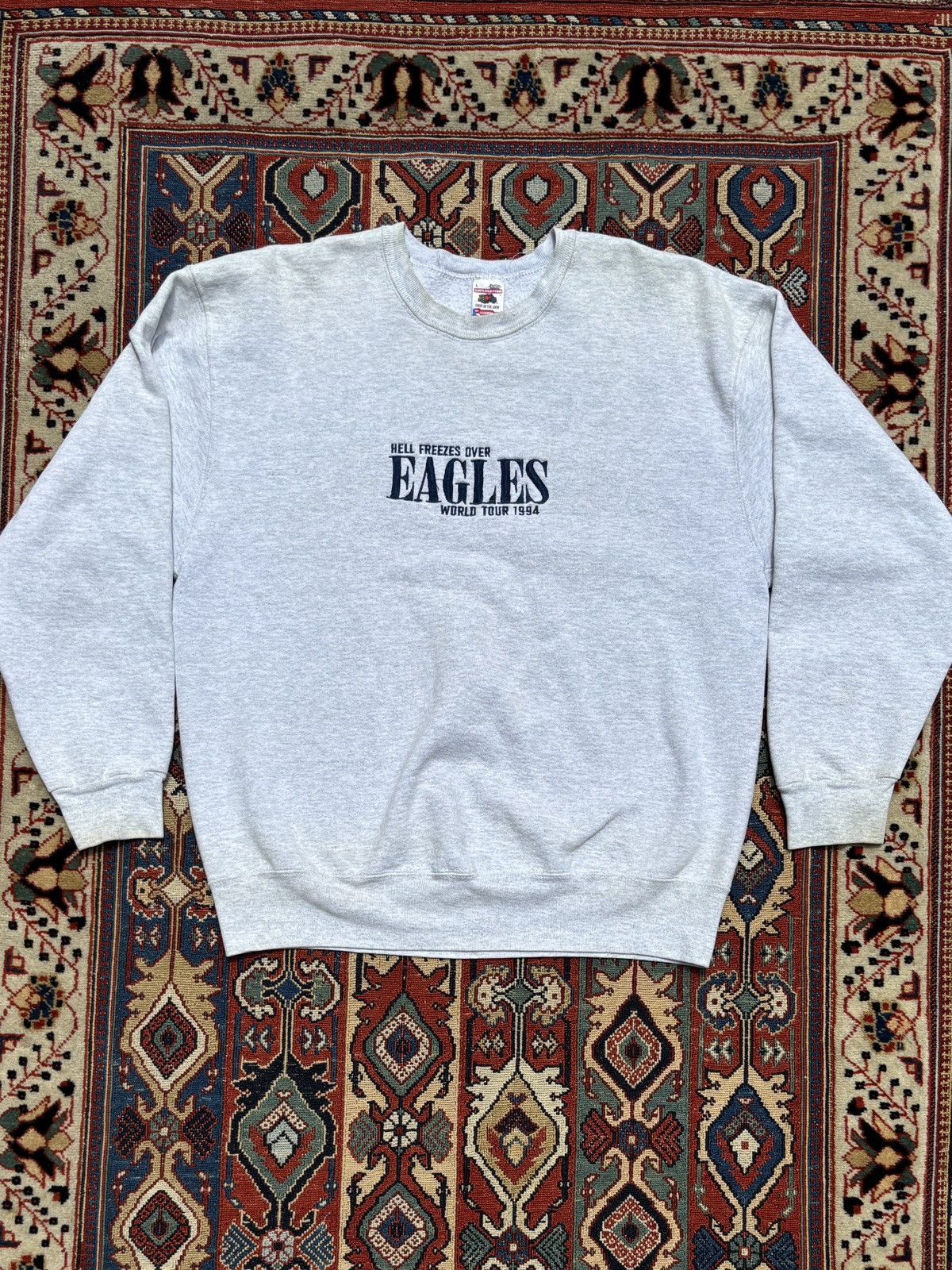 Band Tees × Vintage Vintage 1994 eagles hell freezes over tour sweatshirt Size US L / EU 52-54 / 3 - 1 Thumbnail