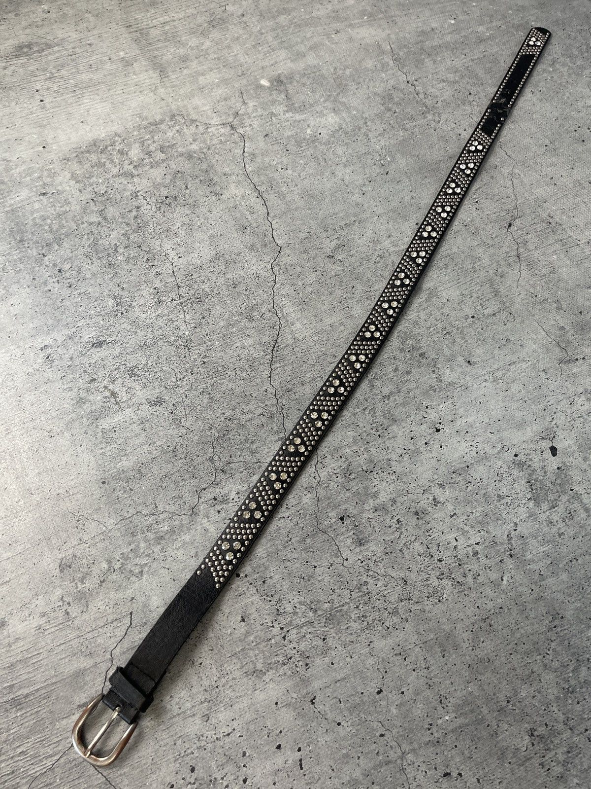 Hysteric Glamour Rhinestones Japanese Punk BB Simon style Y2K Belt Size ONE SIZE - 1 Thumbnail