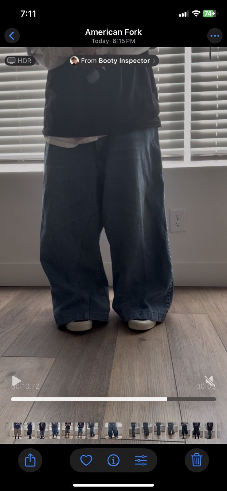 Other Blue baggy jeans with cross design Size US 38 / EU 54 - 10 Thumbnail