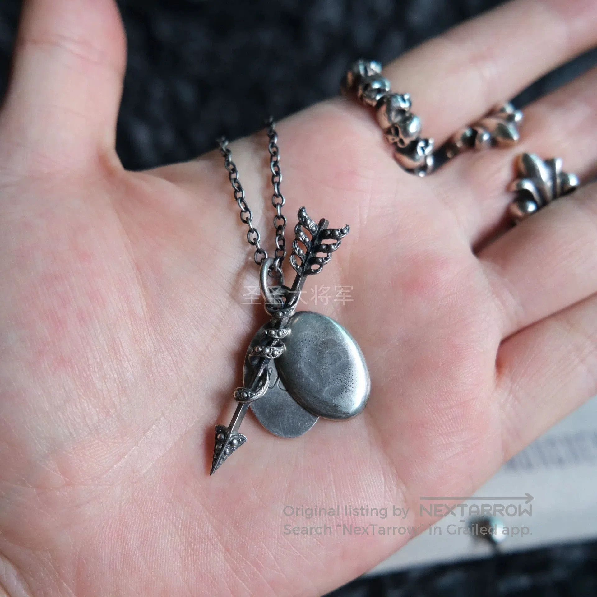 Werkstatt Munchen Silver Arrow Pendant Necklace. Size ONE SIZE - 5 Thumbnail