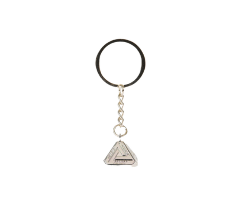 Palace Palace Tri-Ferg 3D Keyring Silver | Grailed