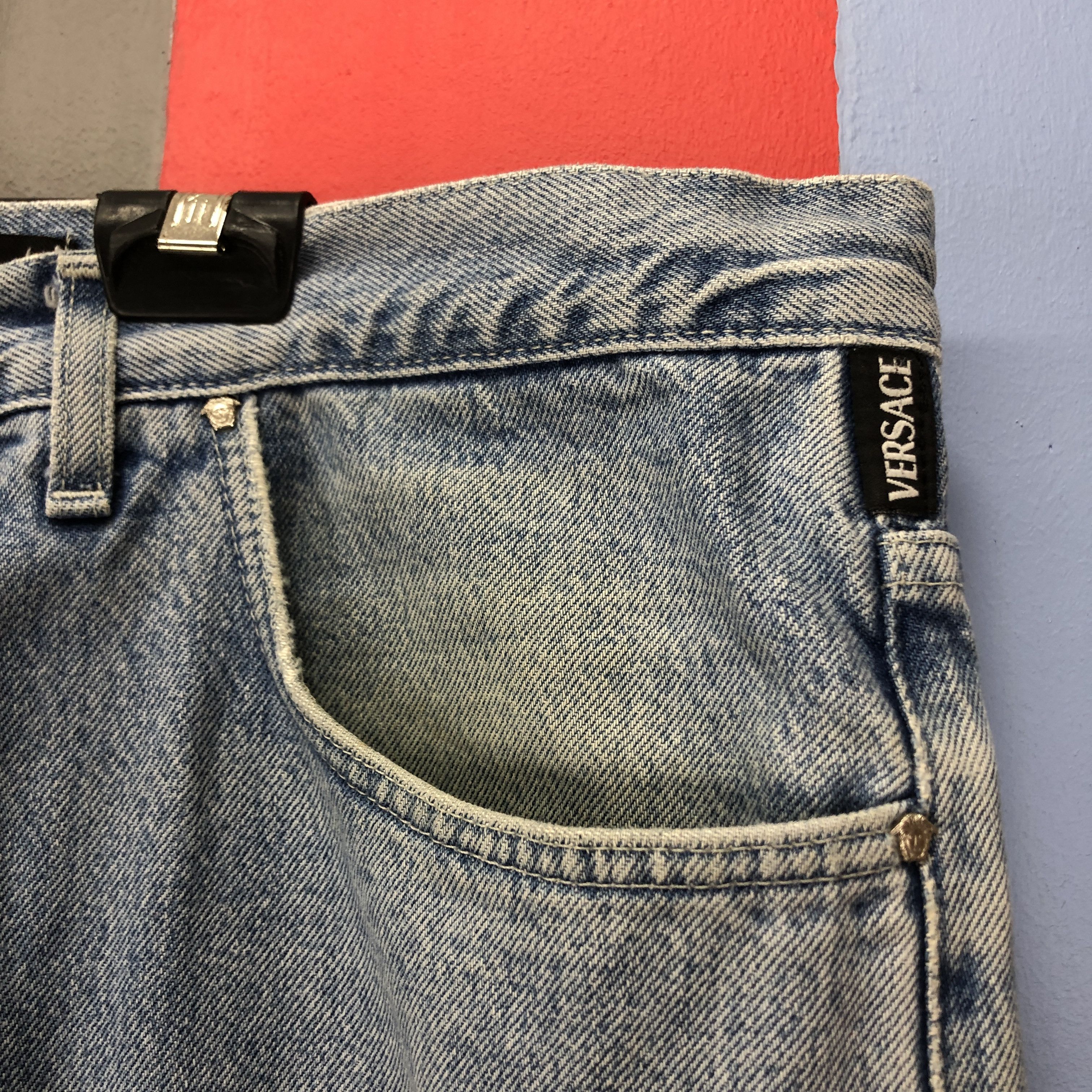Versace VERSACE Medusa Washed Denim Jeans #1055/AK Size US 36 / EU 52 - 3 Thumbnail