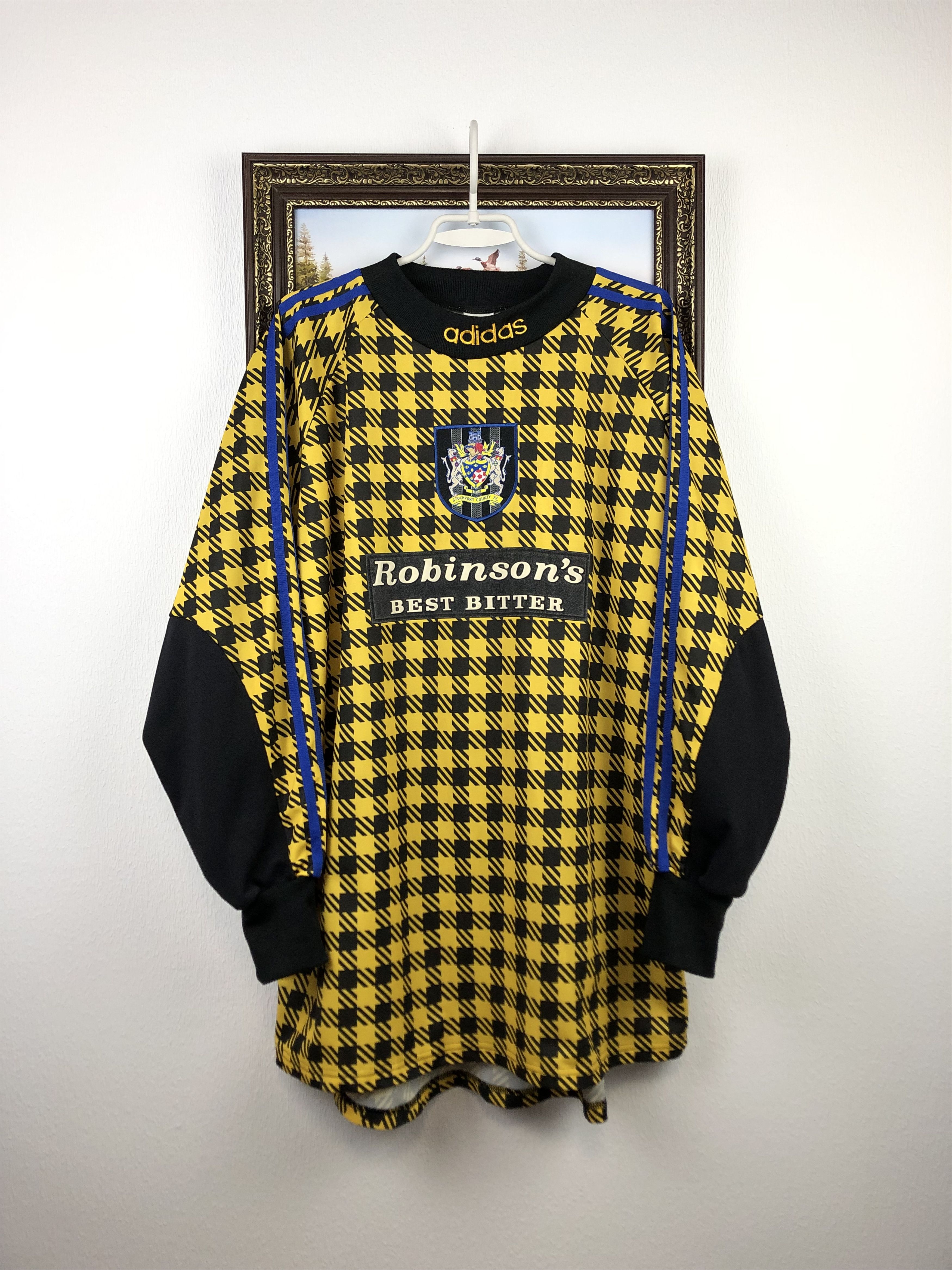 Stockport County Goalkeeper shirt 1996 Soccer Adidas Jersey