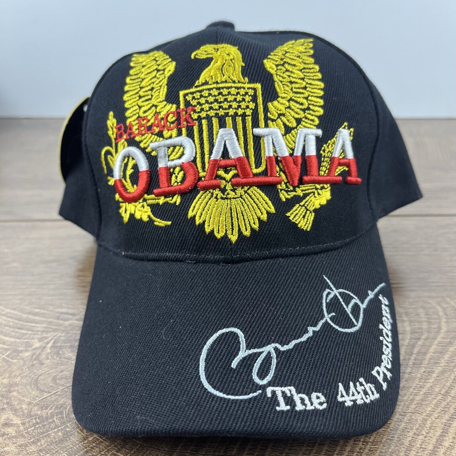 Other Barack Obama Hat 44th President Black Cap Hat Adjustable Hat Size ONE SIZE - 2 Thumbnail