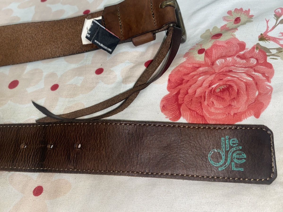 Diesel × Vintage Vintage Diesel Genuine Leather Belt Size ONE SIZE - 7 Thumbnail
