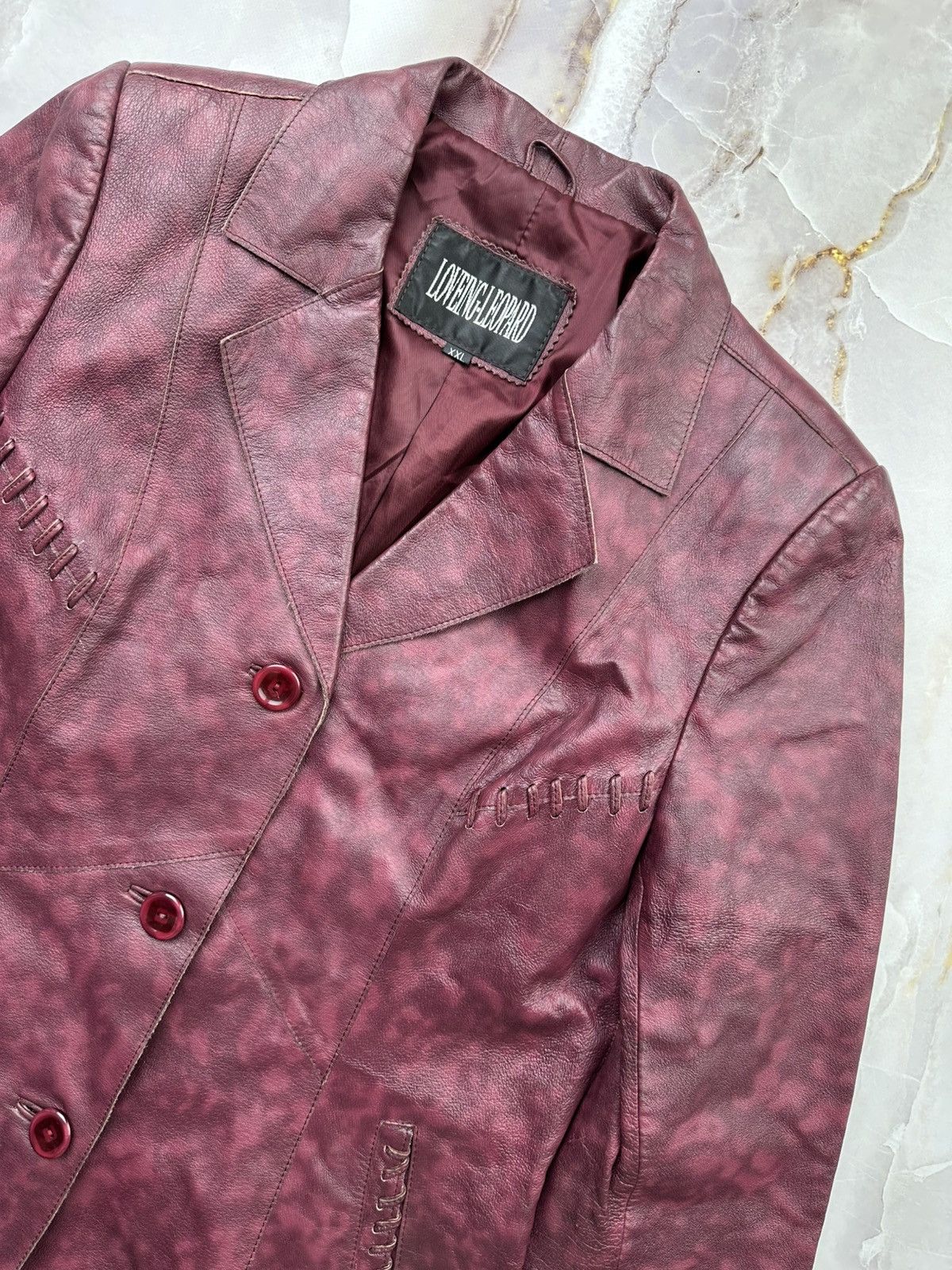 Japanese Brand Vintage Leather Jacket Size L / US 10 / IT 46 - 4 Thumbnail