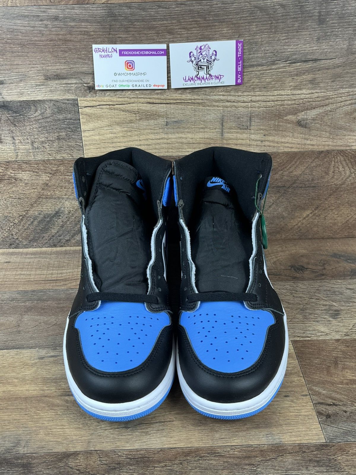 Jordan Brand Air Jordan 1 Retro High OG UNC Toe Size US 12 / EU 45 - 3 Thumbnail