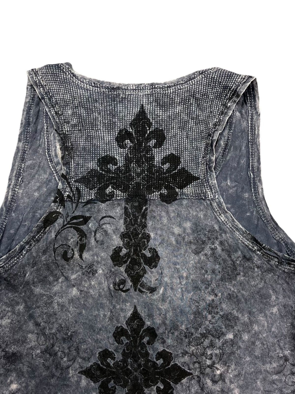 If Six Was Nine 2000 Vocal - Midas Style Rhinestone Cross Tank Top Size US M / EU 48-50 / 2 - 4 Thumbnail