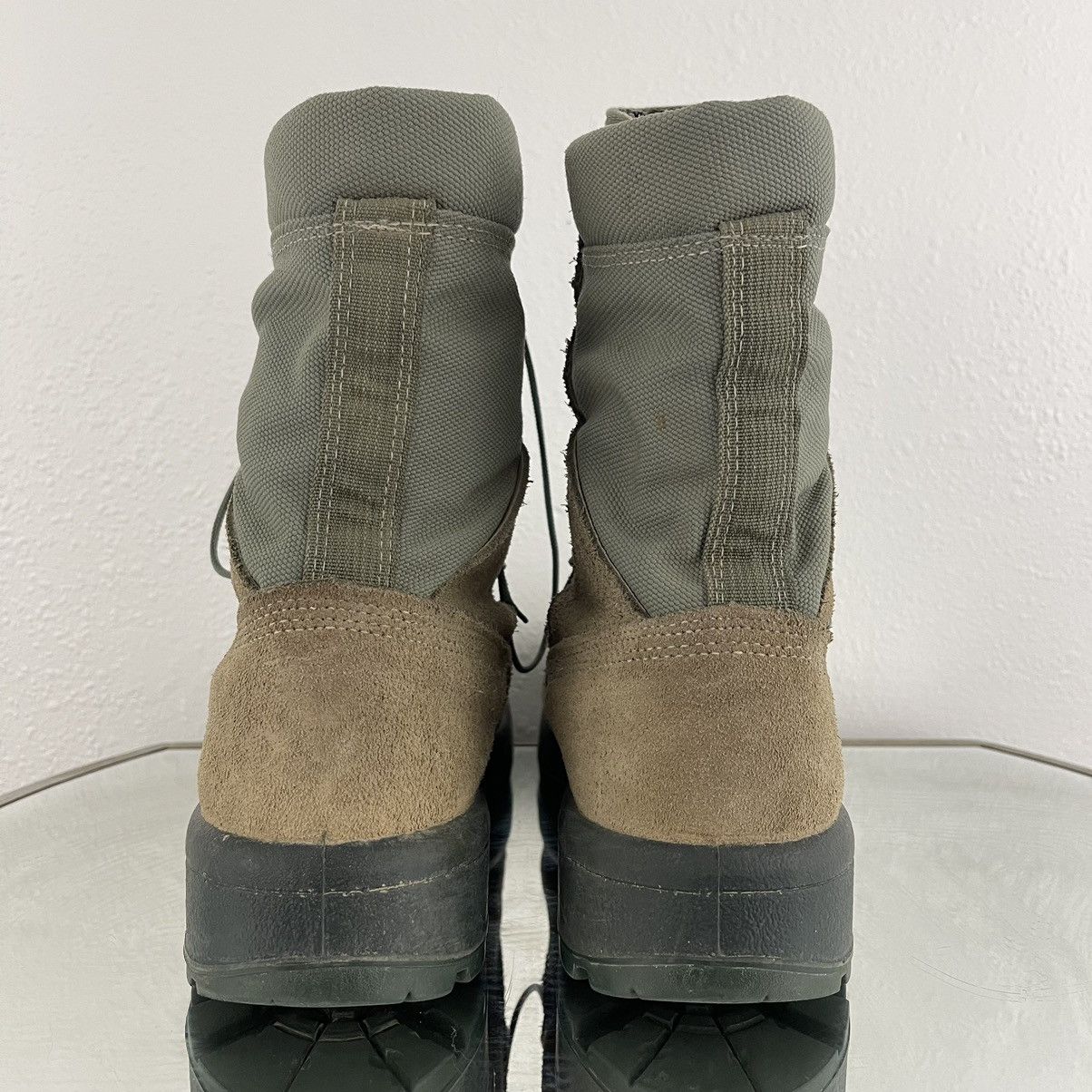 Belleville BELLEVILLE Mens Green Air Force Vibram Lace Up Combat Boots Size US 11.5 / EU 44-45 - 5 Thumbnail