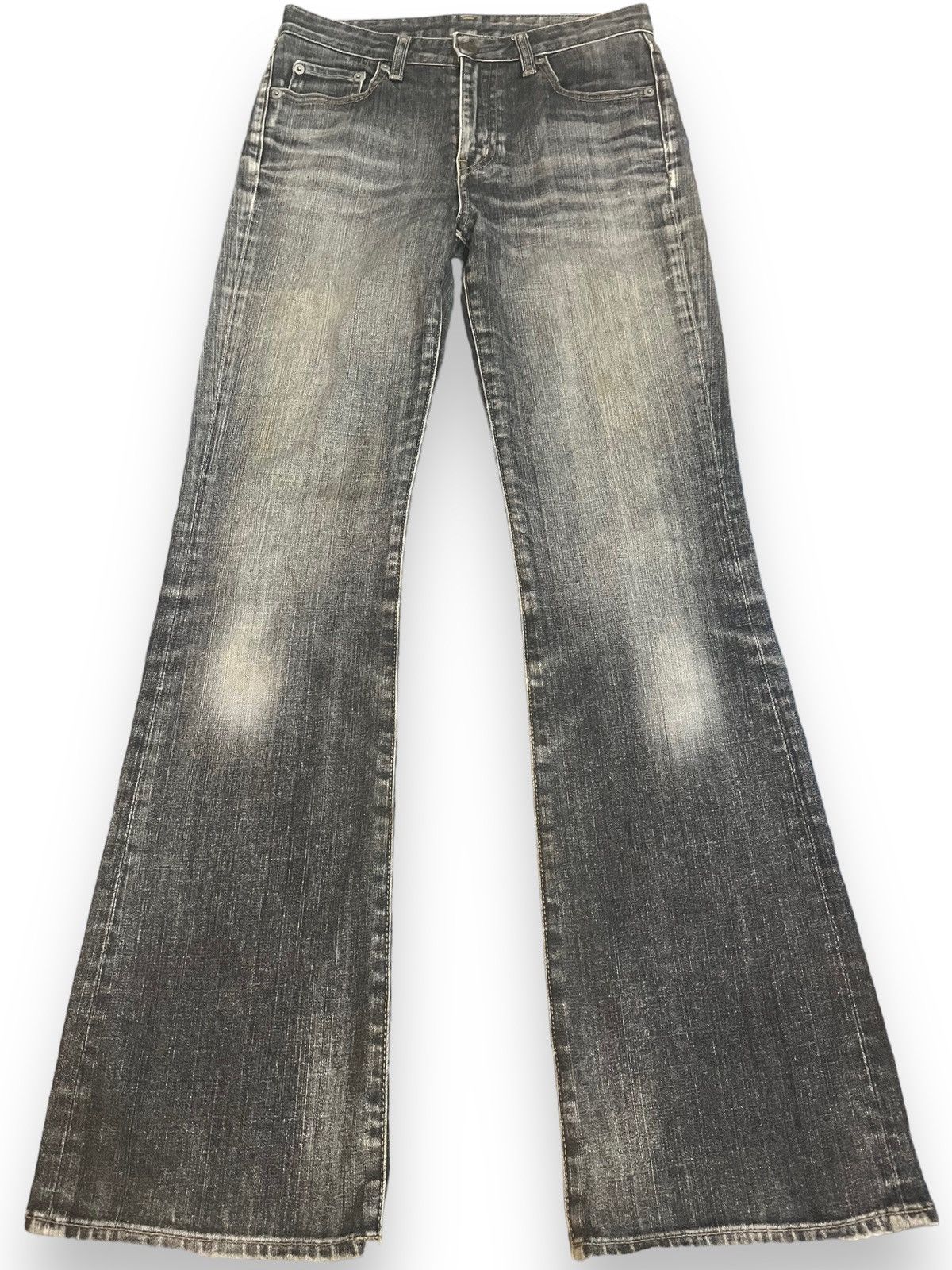 image of Jun Takahashi x Uniqlo Vintage Uniqlo Flare Style Jeans in Black, Men's (Size 28)