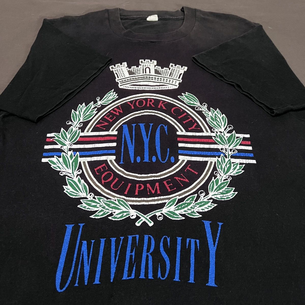 Vintage Vintage 90s NYC NEW YORK CITY UNIVERSITY Promo Tee Size US L / EU 52-54 / 3 - 2 Thumbnail