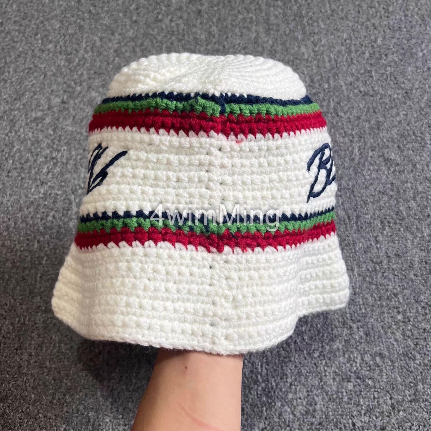 Billionaire Boys Club BBC Hand-Crocheted & Embroidered Knit Bucket Hat。Q7 Size ONE SIZE - 5 Thumbnail