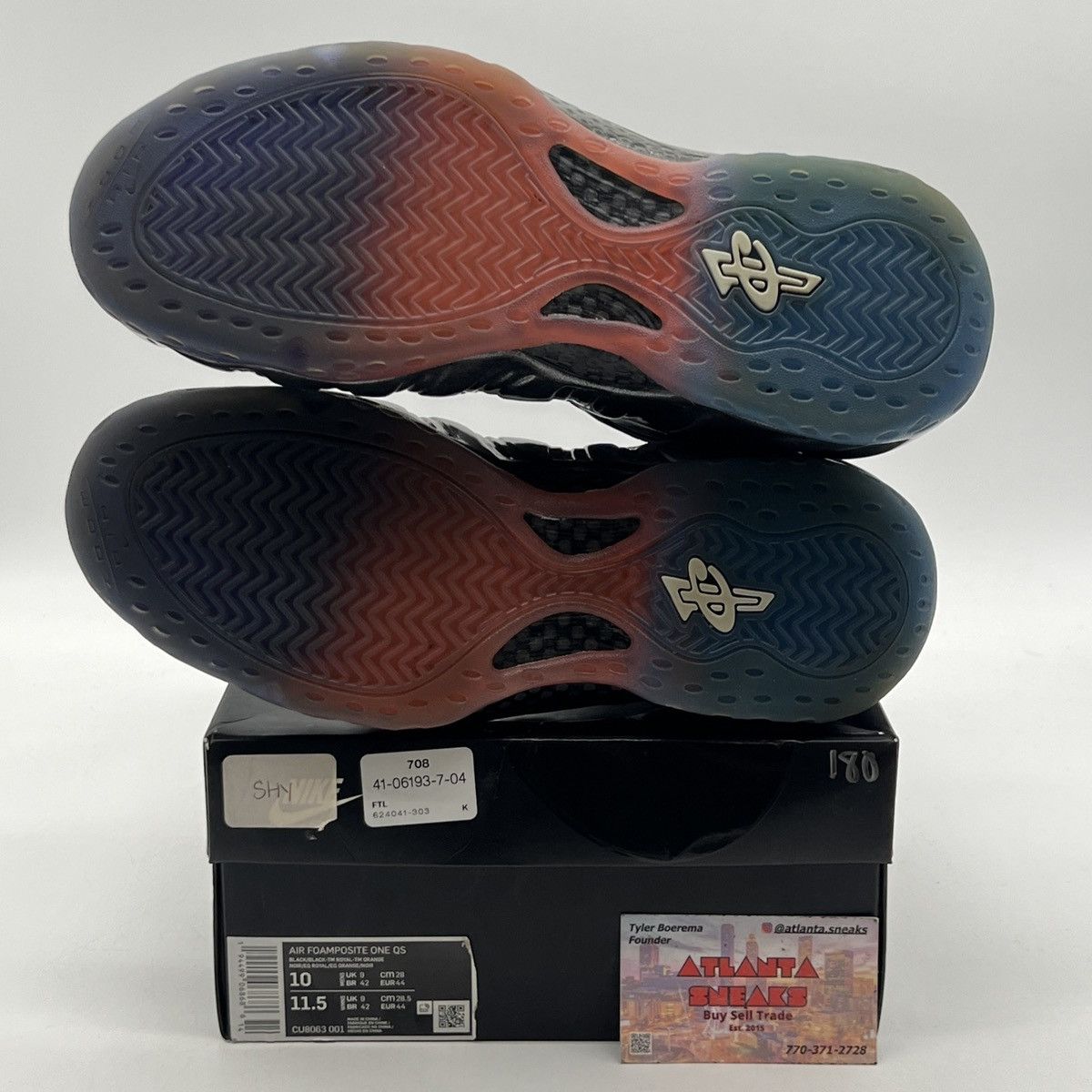 Nike Air Foamposite one gradient soles Size US 10 / EU 43 - 8 Thumbnail
