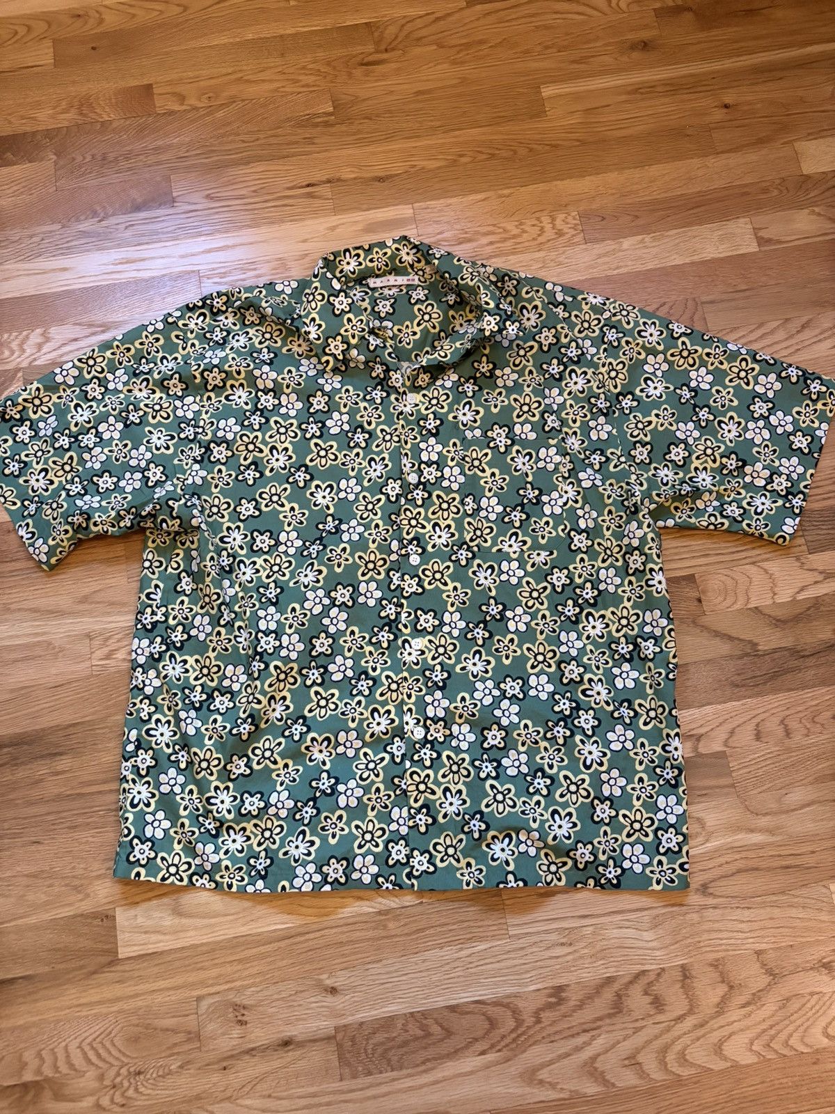 Marni Summer 2022 Marni Uniqlo Camp Shirt Size US L / EU 52-54 / 3 - 1 Thumbnail