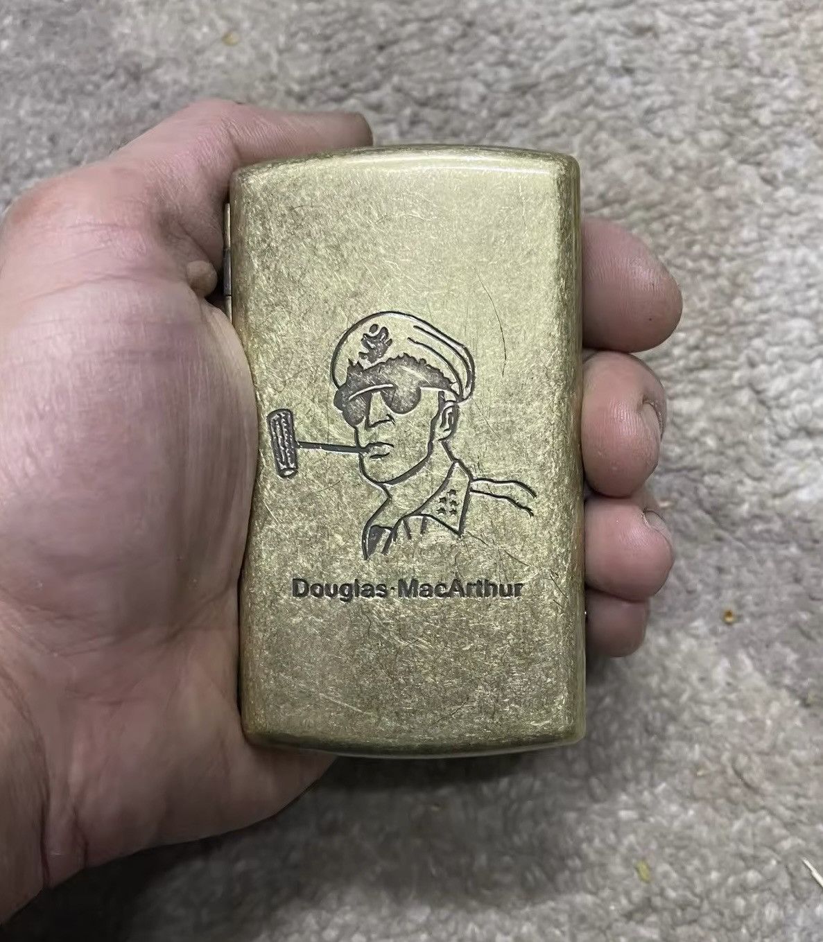 Other Portable Vintage Metal Brass Cigarette Case Size ONE SIZE - 4 Thumbnail