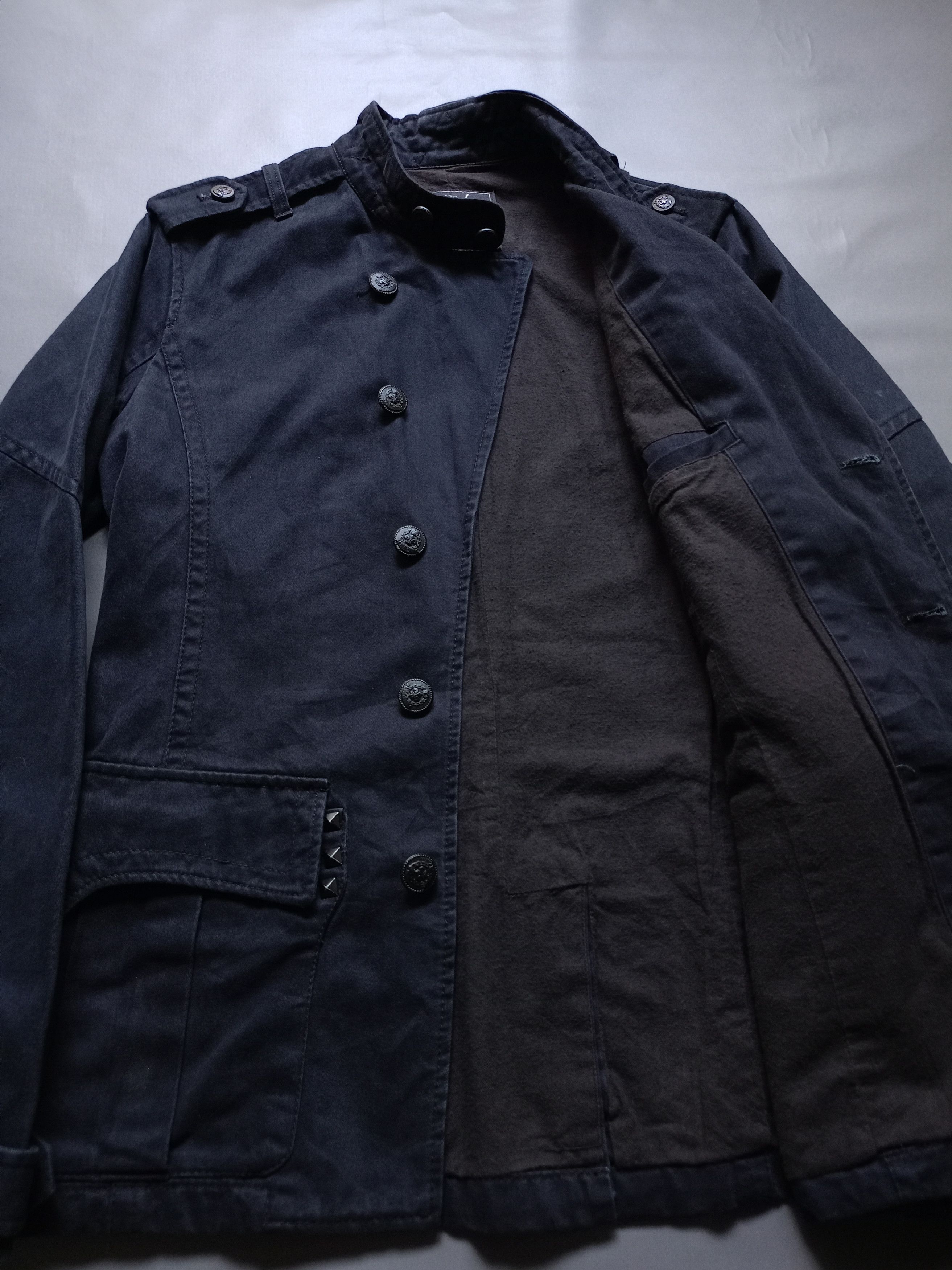Japanese Brand Rare Buckaroo asymmetric Napoleon jacket style number nine Size US L / EU 52-54 / 3 - 3 Thumbnail