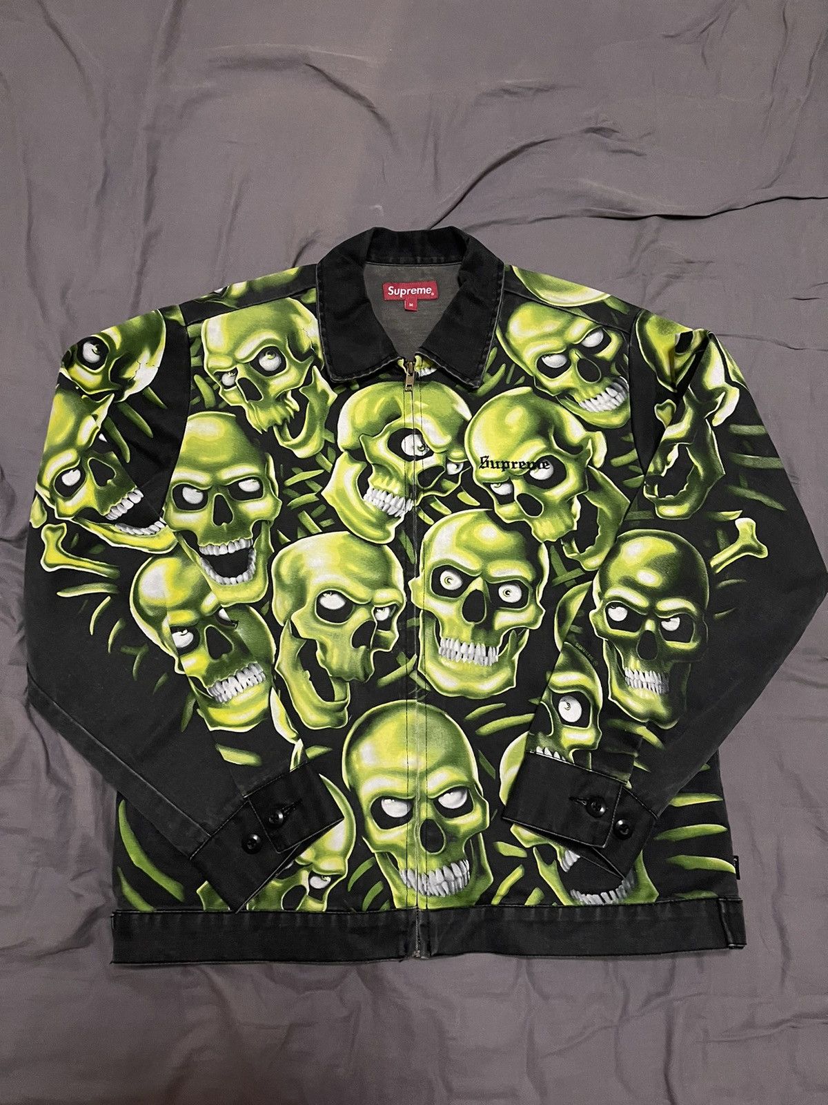 Supreme Skull Pile Work Jacket | Grailed