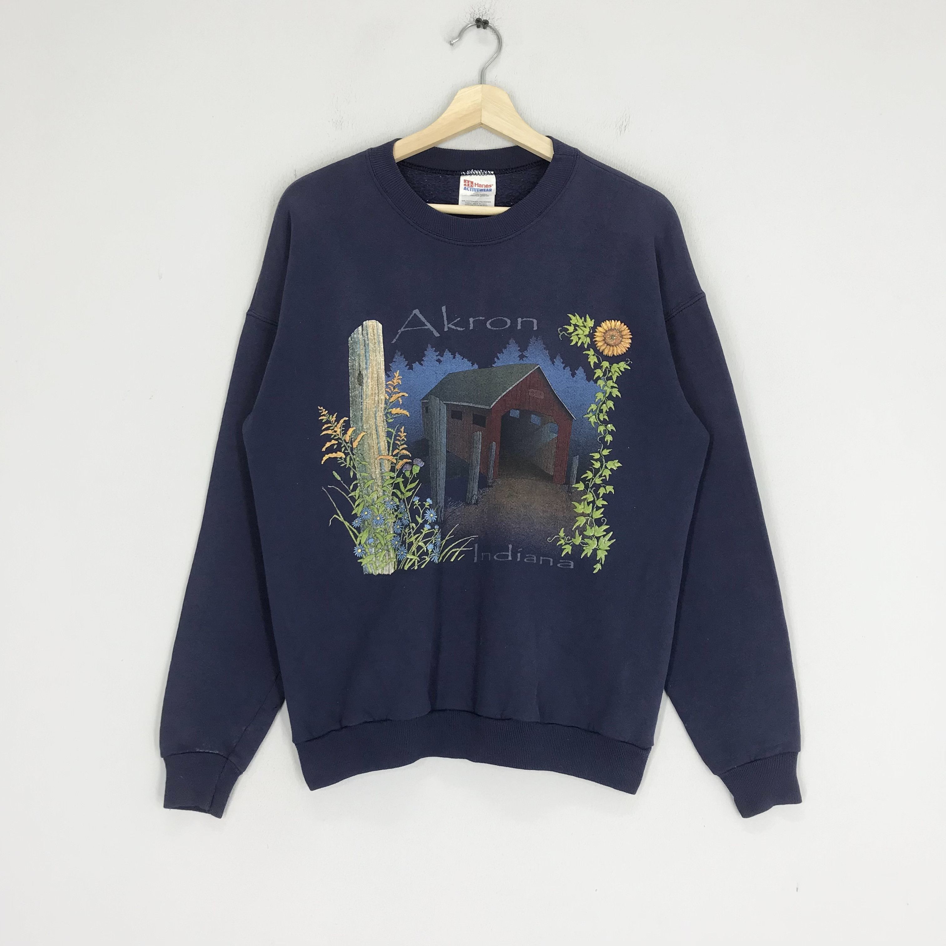 Hanes Vintage Akron Signature Sweatshirt - 62 Size US M / EU 48-50 / 2 - 1 Thumbnail