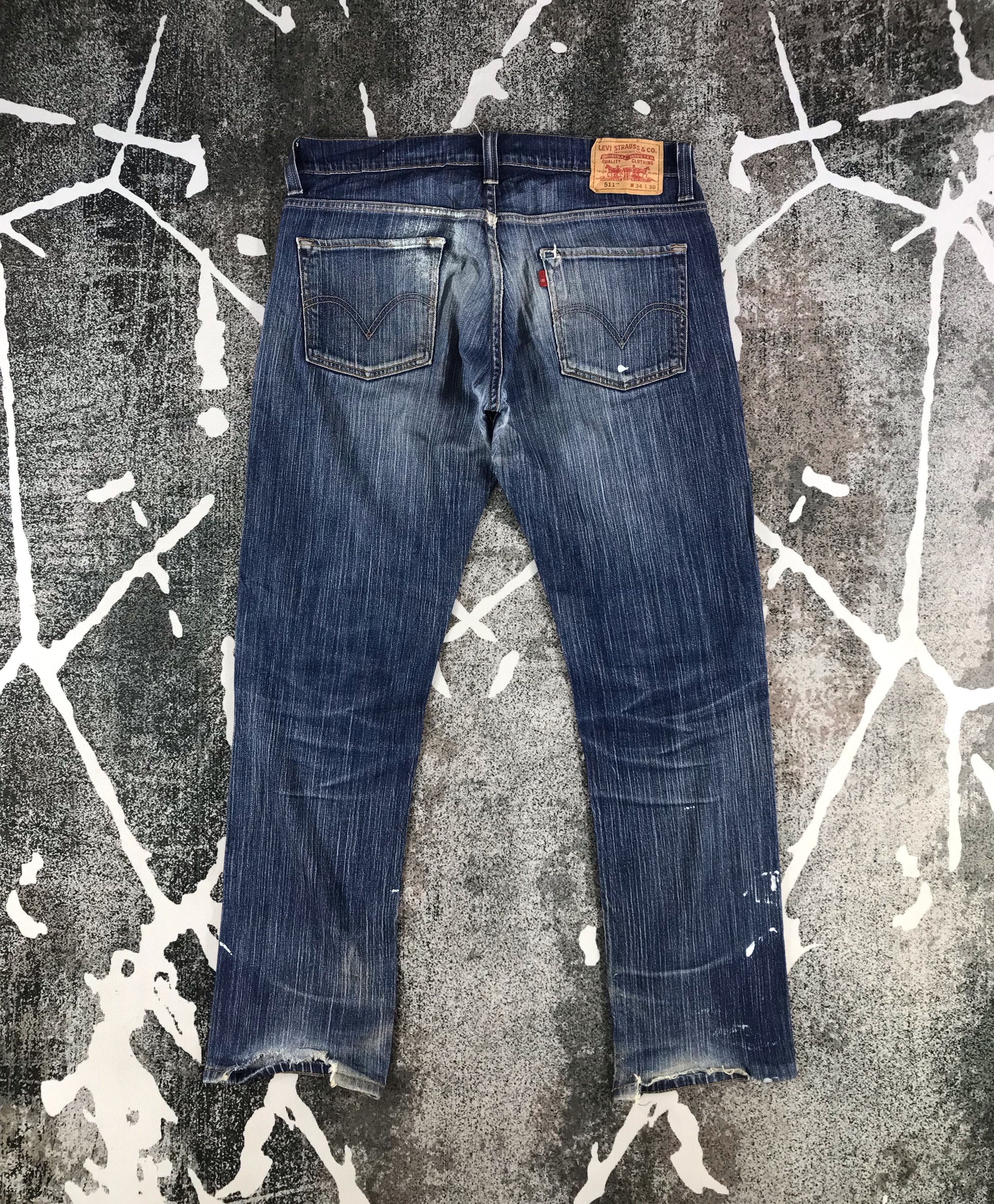 Levi's Levis 511 Jeans Faded Blue Denim KJ1048 Size US 36 / EU 52 - 2 Thumbnail