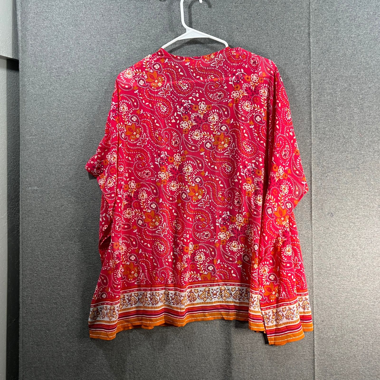 Other Belle by Kim Gravel Border Print Woven Cardigan Size S / US 4 / IT 40 - 2 Thumbnail