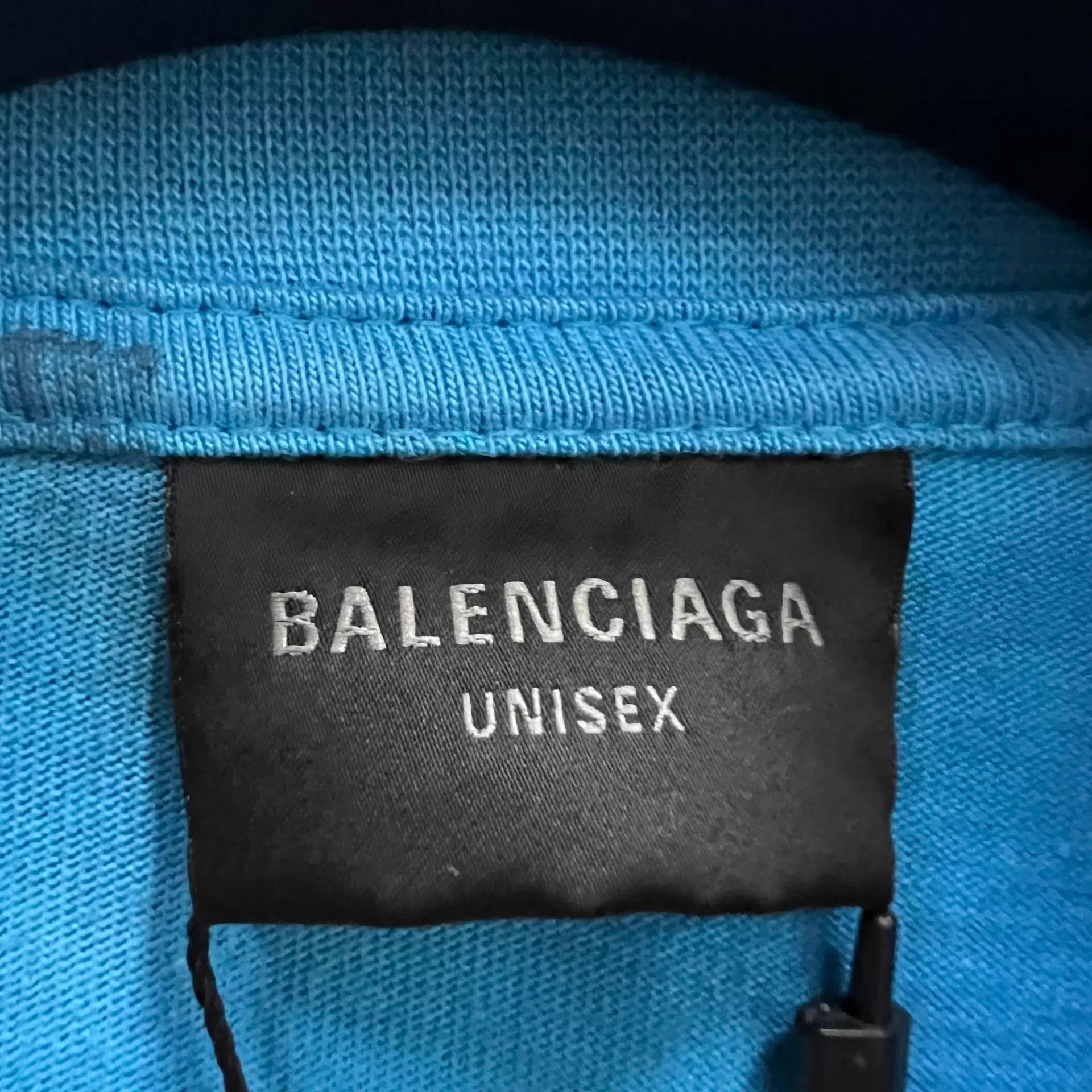 Balenciaga Balenciaga Blue Graffiti Logo Short Sleeve 1 Size US S / EU 44-46 / 1 - 2 Thumbnail