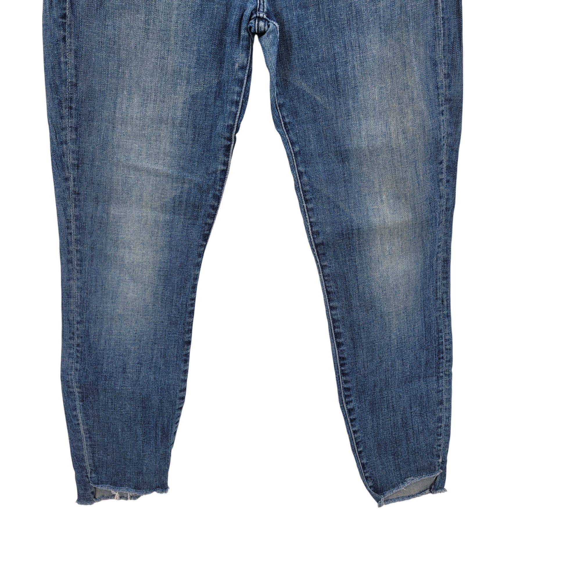 MOTHER Mother The Stunner Ankle Step Fray Jeans Medium Wash Size 29 Size 29" - 7 Thumbnail