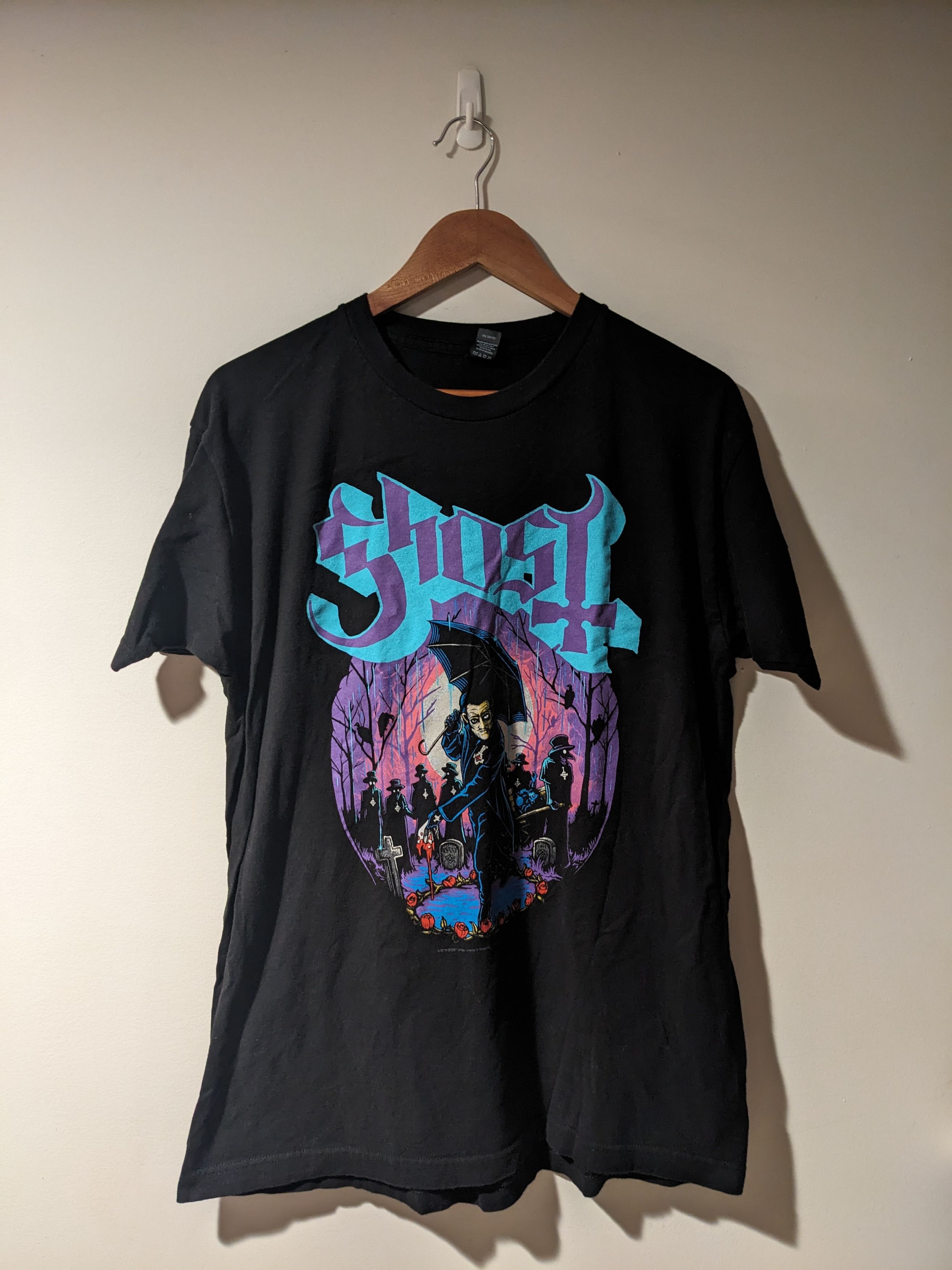Band Tees Ghost 2019 Purple Smoke Band Tour Black Large T-Shirt Size US L / EU 52-54 / 3 - 1 Thumbnail