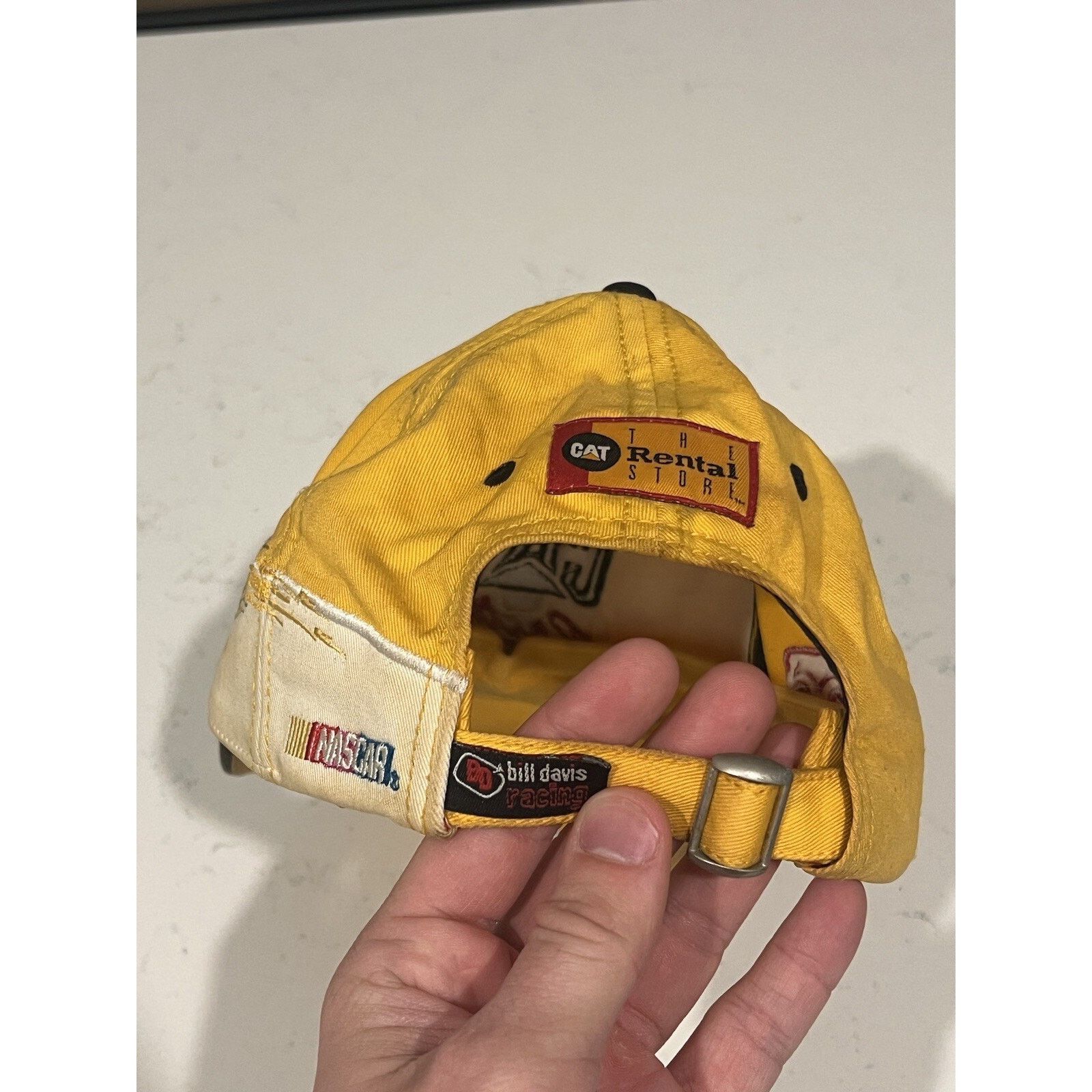 NASCAR Vintage CAT NASCAR Racing Billed Cap Racing Signed Hat Size ONE SIZE - 5 Thumbnail