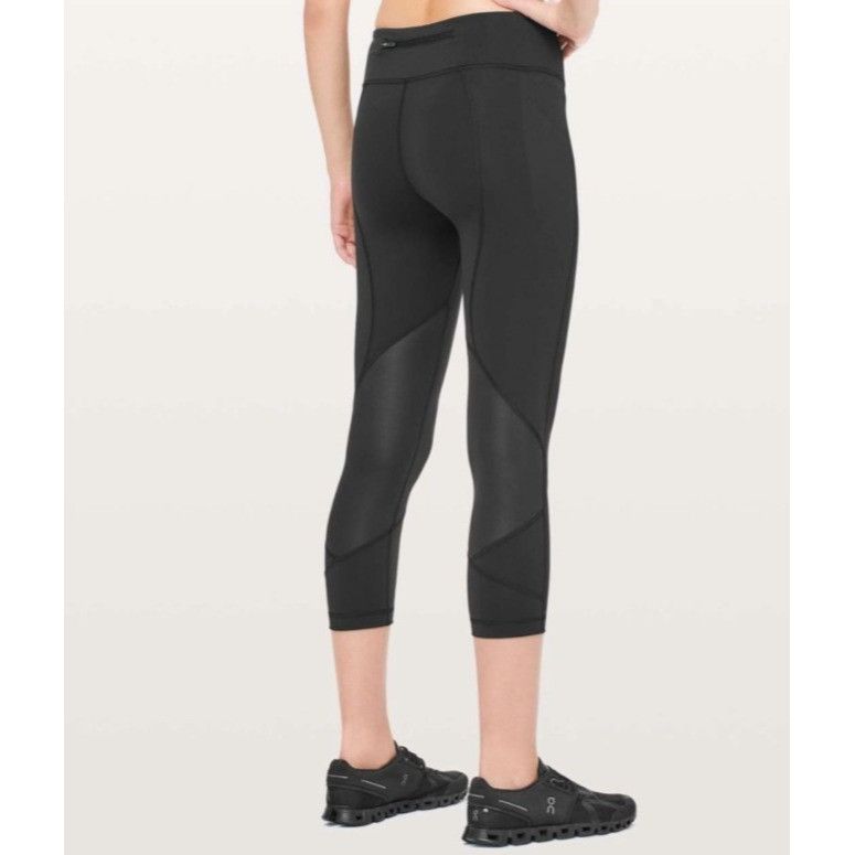 Lululemon 𝓛𝓾𝓵𝓾𝓵𝓮𝓶𝓸𝓷 Pace Rival Crop *Full-On Luxtreme 22"Blac Size 27" / US 4 / IT 40 - 1 Thumbnail