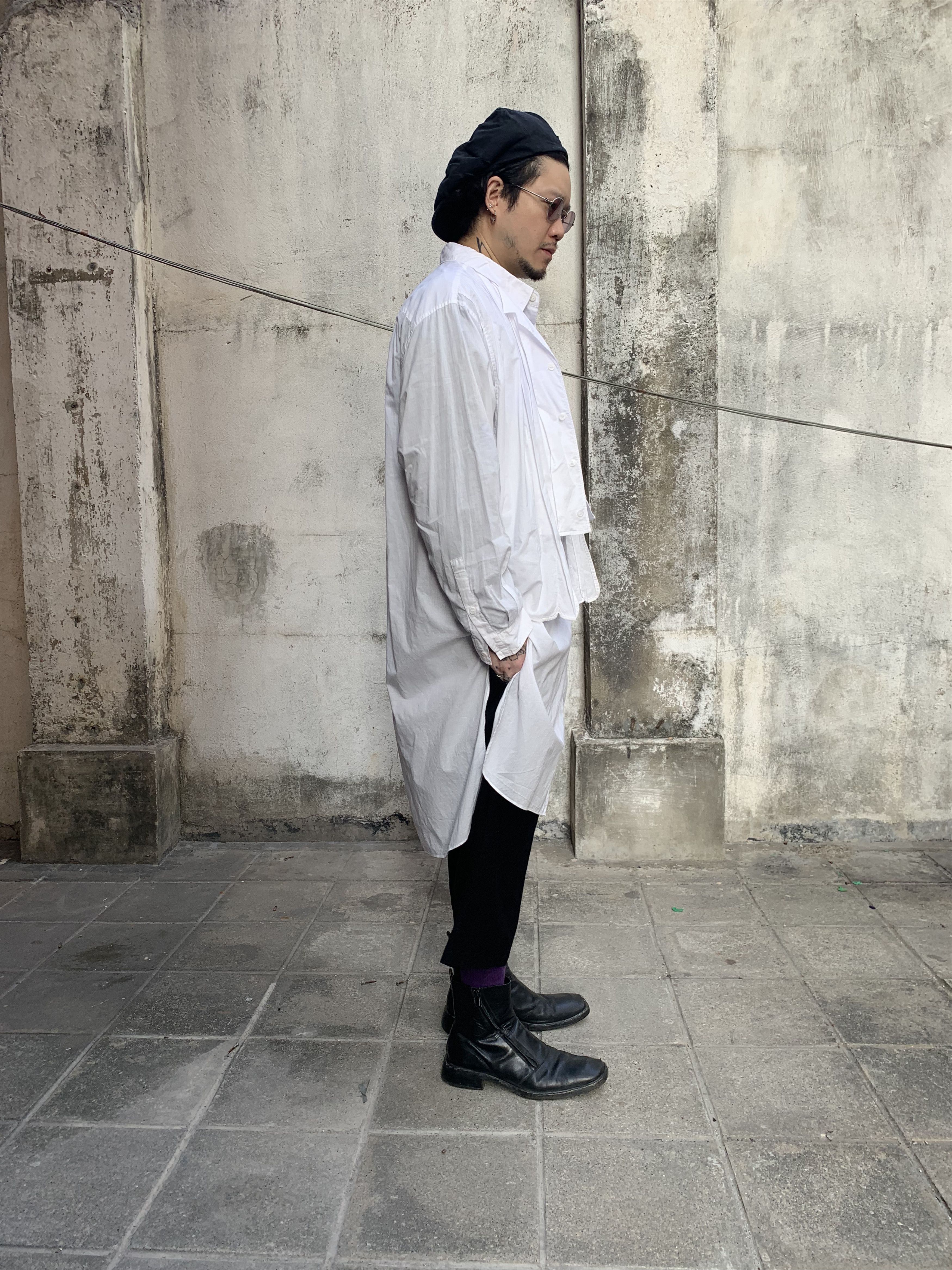 Yohji Yamamoto Yohji Yamamoto Pour Homme the Power of White Shirt Size US L / EU 52-54 / 3 - 6 Thumbnail