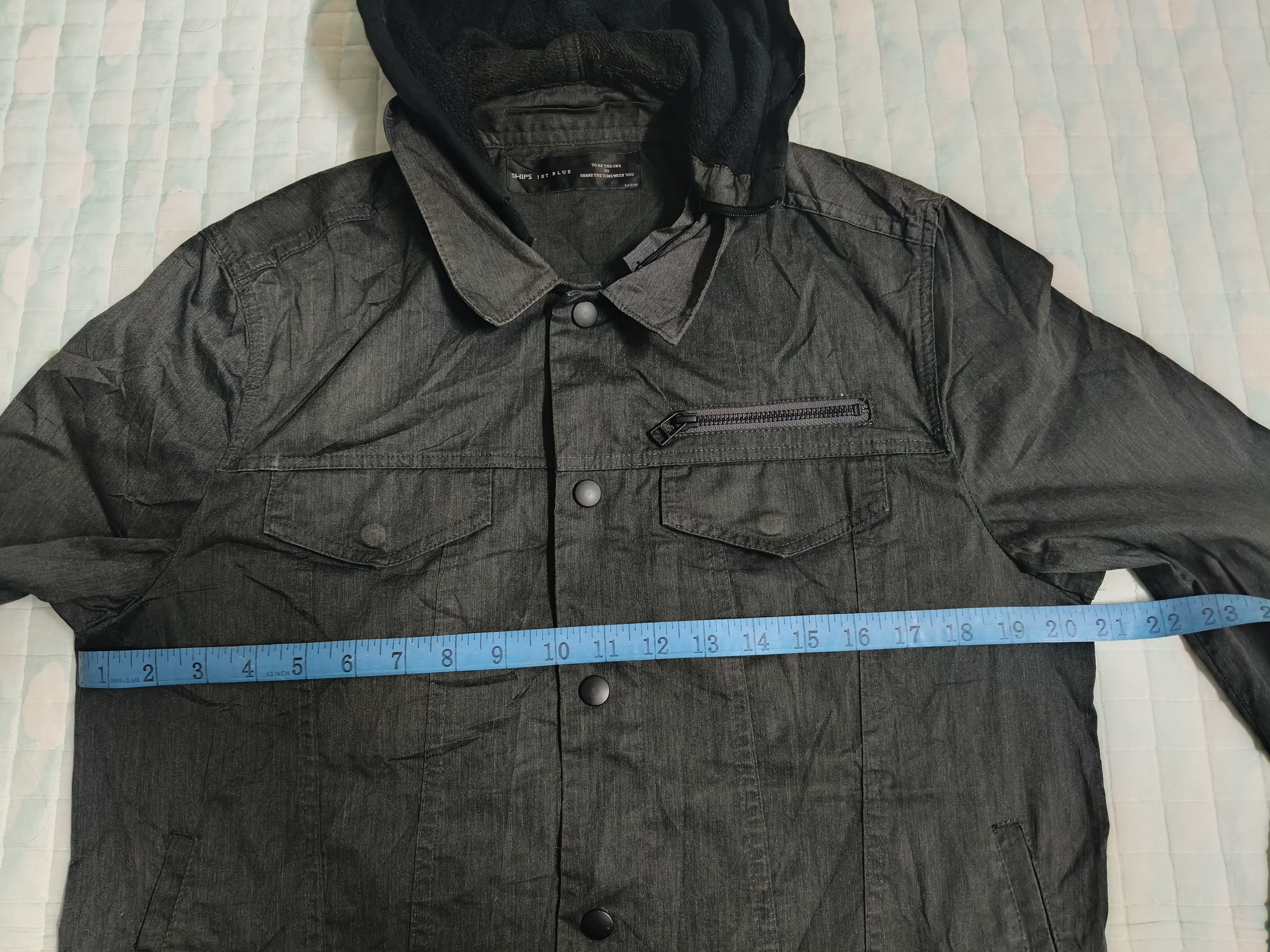 Ships Jet Blue Vintage Ships Jet Blue Button up Jacket Size US L / EU 52-54 / 3 - 12 Thumbnail