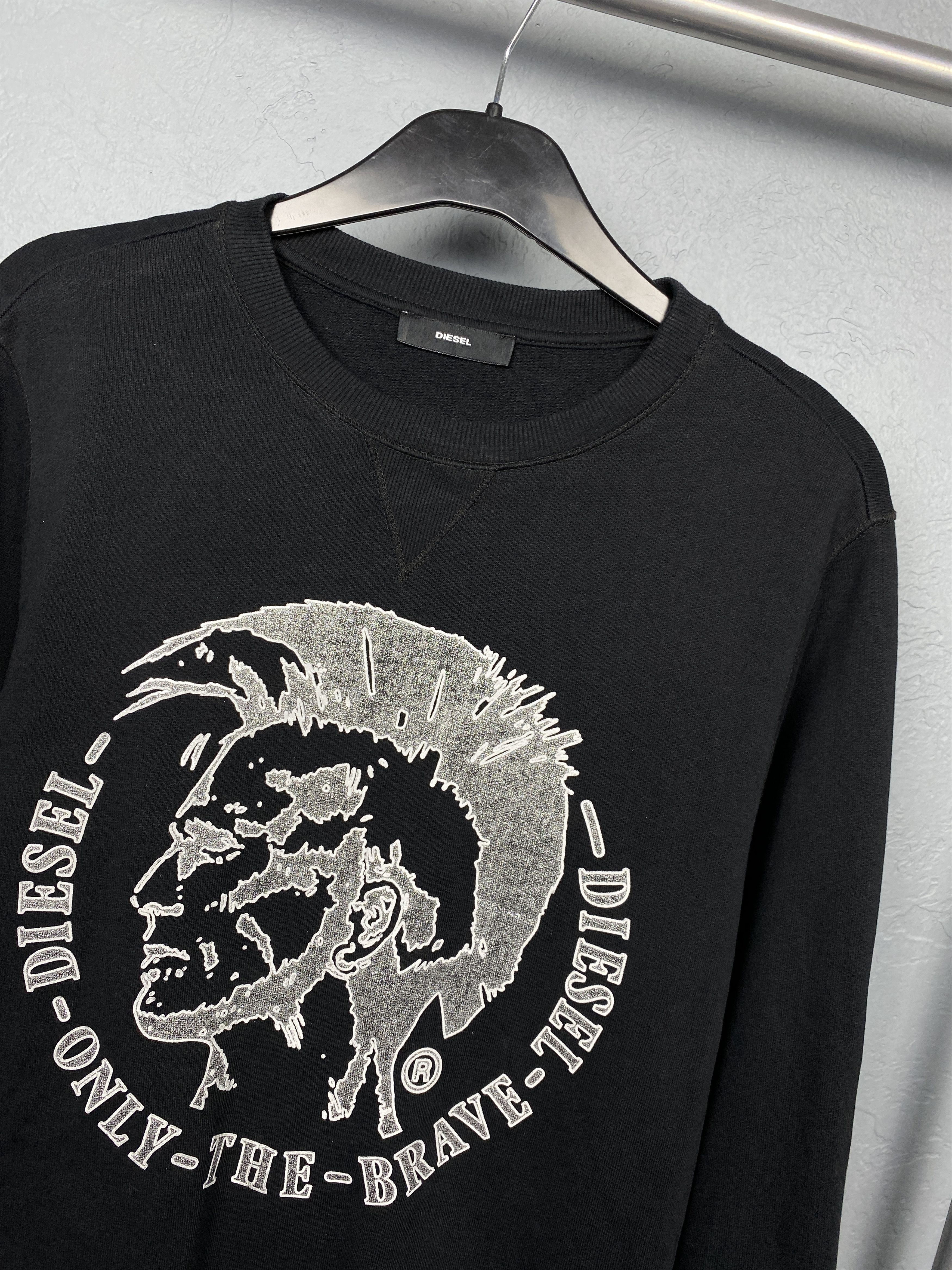 Diesel Diesel Vintage Mens Big Logo Punk Crew Neck Sweatshirt Y2K Size US M / EU 48-50 / 2 - 2 Thumbnail