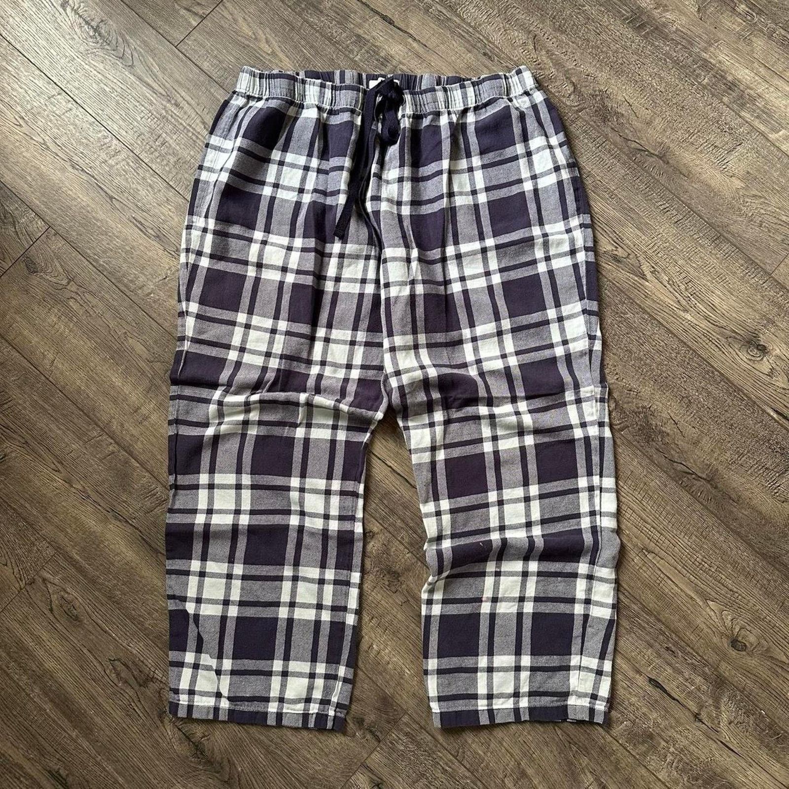 Vintage Vintage Y2K Purple plaid Cotton Baggy Pajama PJ Lounge Pants Size US 34 / EU 50 - 5 Thumbnail