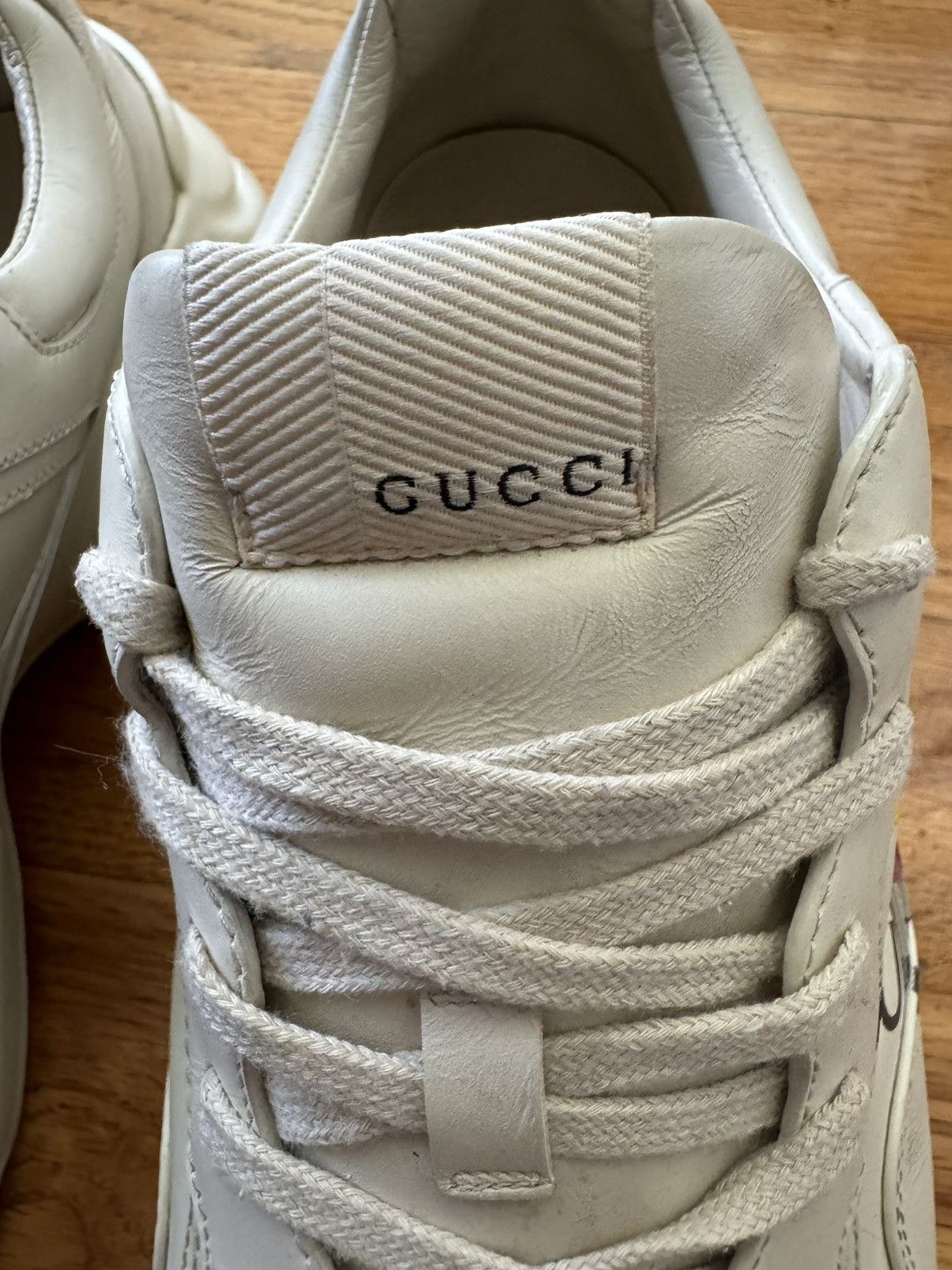 Gucci Gucci Rython Leather Sneaker Vintage Logo Size US 13 / EU 46 - 4 Thumbnail