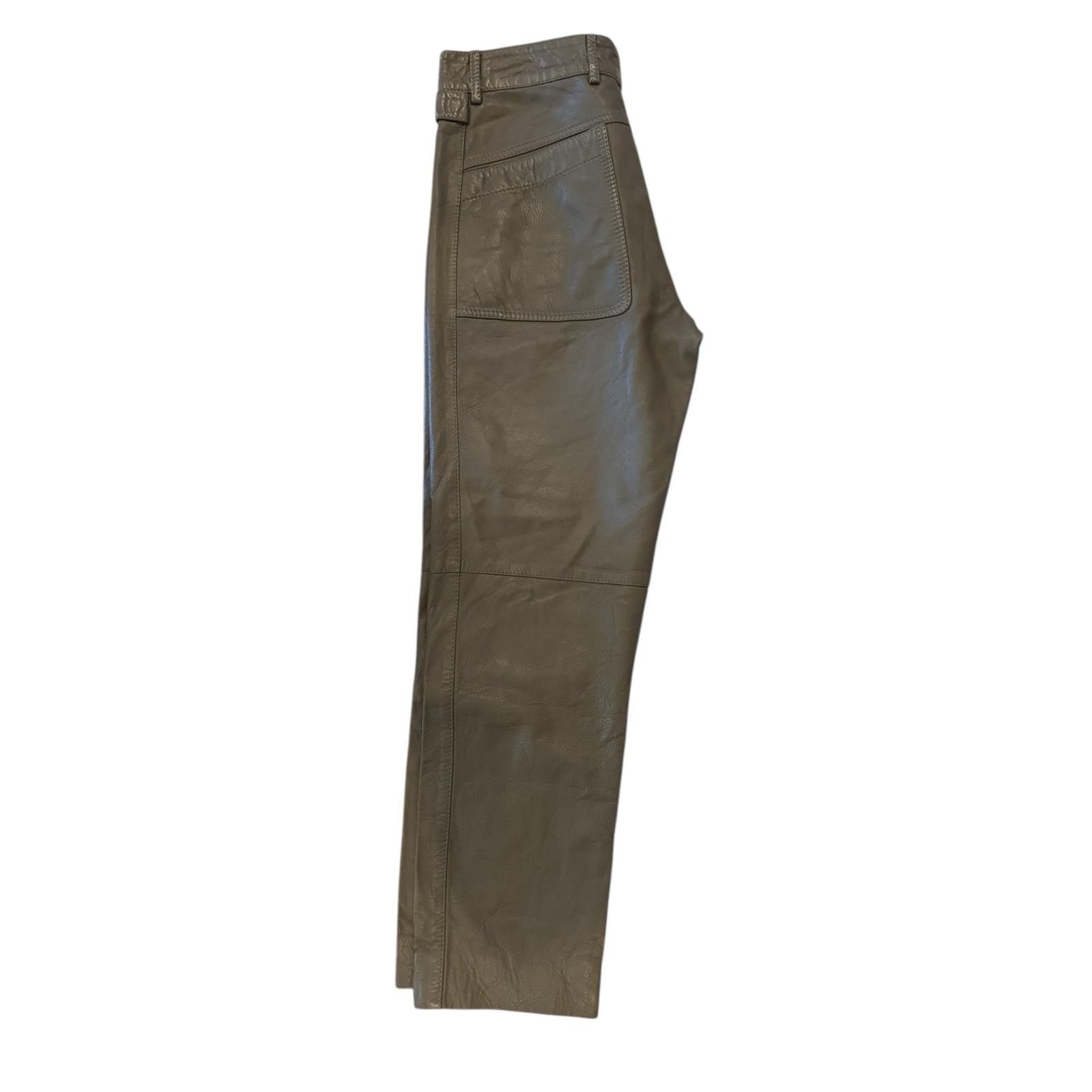 The Unbranded Brand Vagrant Italia Vintage Brown Leather Pants Made in Italy 46 Size 32" / US 10 / IT 46 - 3 Thumbnail