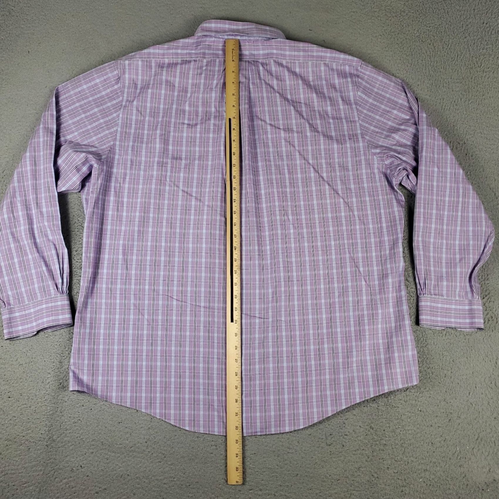 Brooks Brothers Brooks Brothers Shirt Mens Size 2XL Purple Regent Button Up Long Sleeve Size US XXL / EU 58 / 5 - 3 Thumbnail