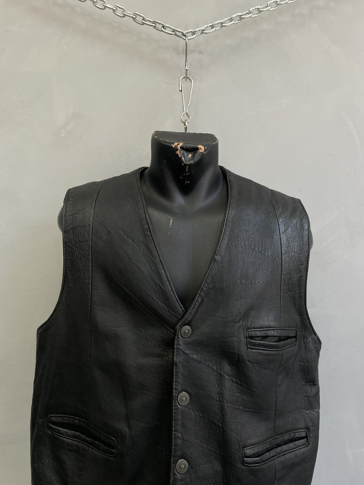 Harley Davidson Harley davidson style leather vest punk gothic y2k Size US L / EU 52-54 / 3 - 2 Thumbnail