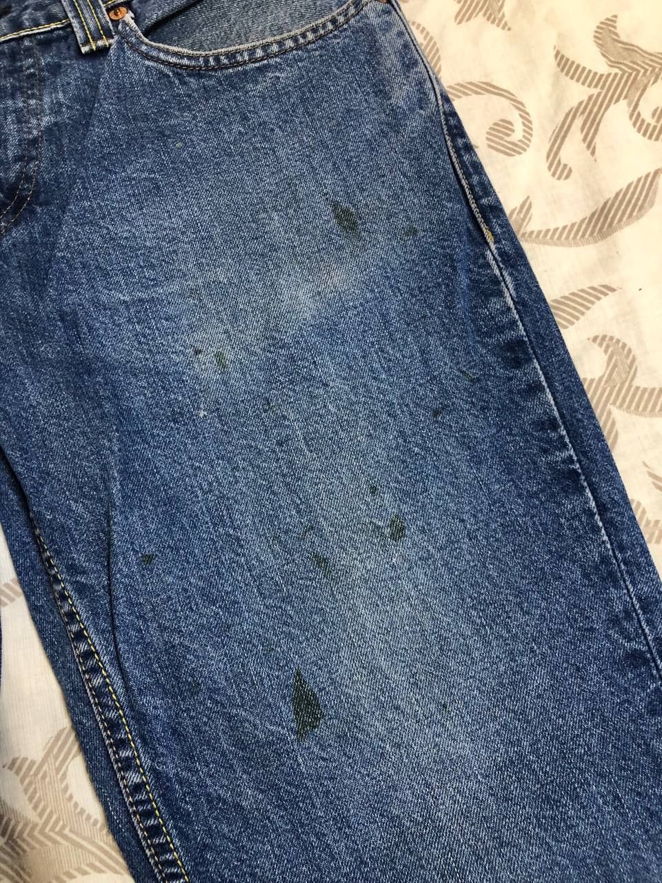 Levi's Vintage Levi’s 571 Straight Leg Jeans Classic Blue Denim Size US 32 / EU 48 - 5 Thumbnail