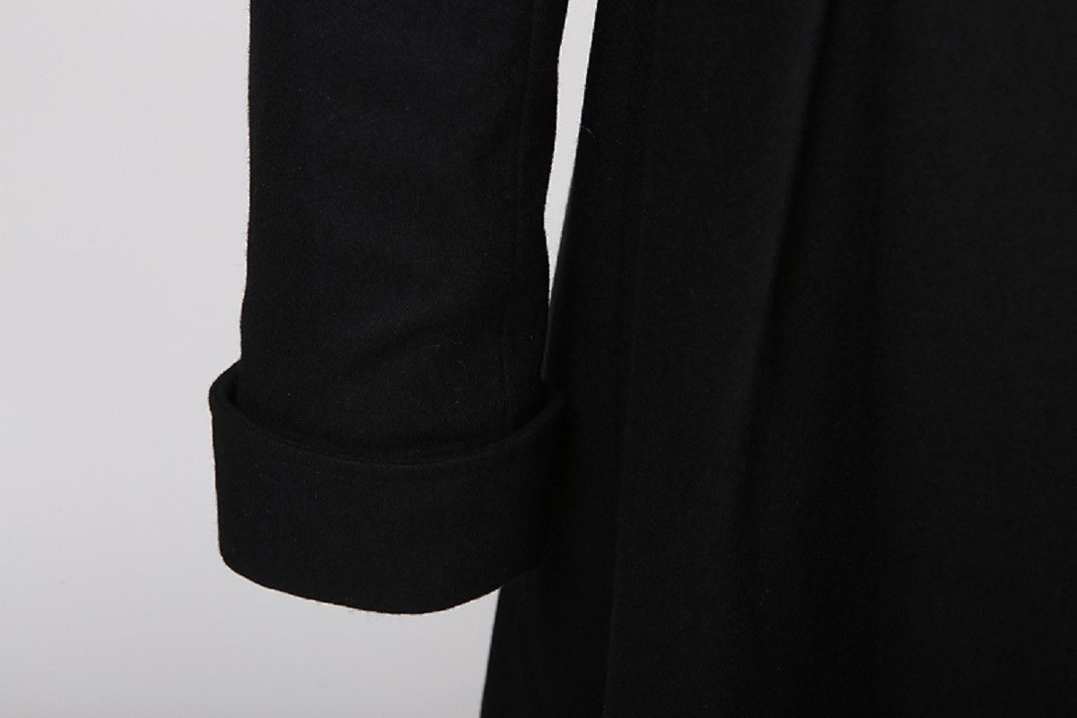 Other Black Long Wool Blend Coat Size L / US 10 / IT 46 - 5 Thumbnail