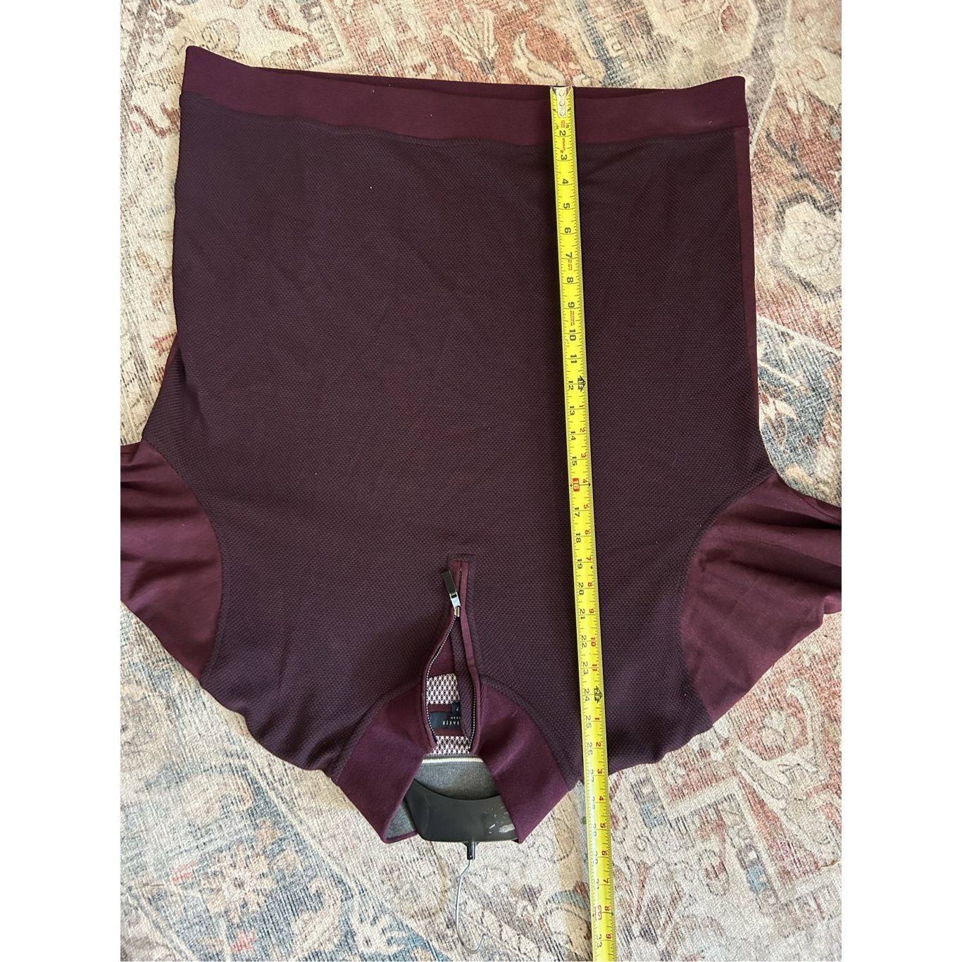 Ted Baker Ted Baker Maroon Burgundy Quarter-Zip Sweater, Ted Sz 7/ US Size US XXL / EU 58 / 5 - 9 Thumbnail