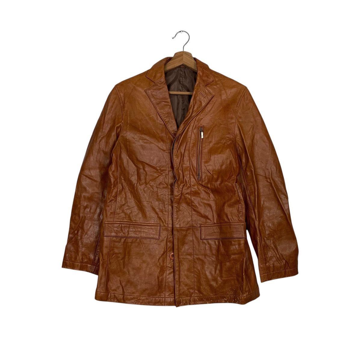 Japanese Brand Japanese Brand Onboard Leather Jacket Size US M / EU 48-50 / 2 - 1 Thumbnail