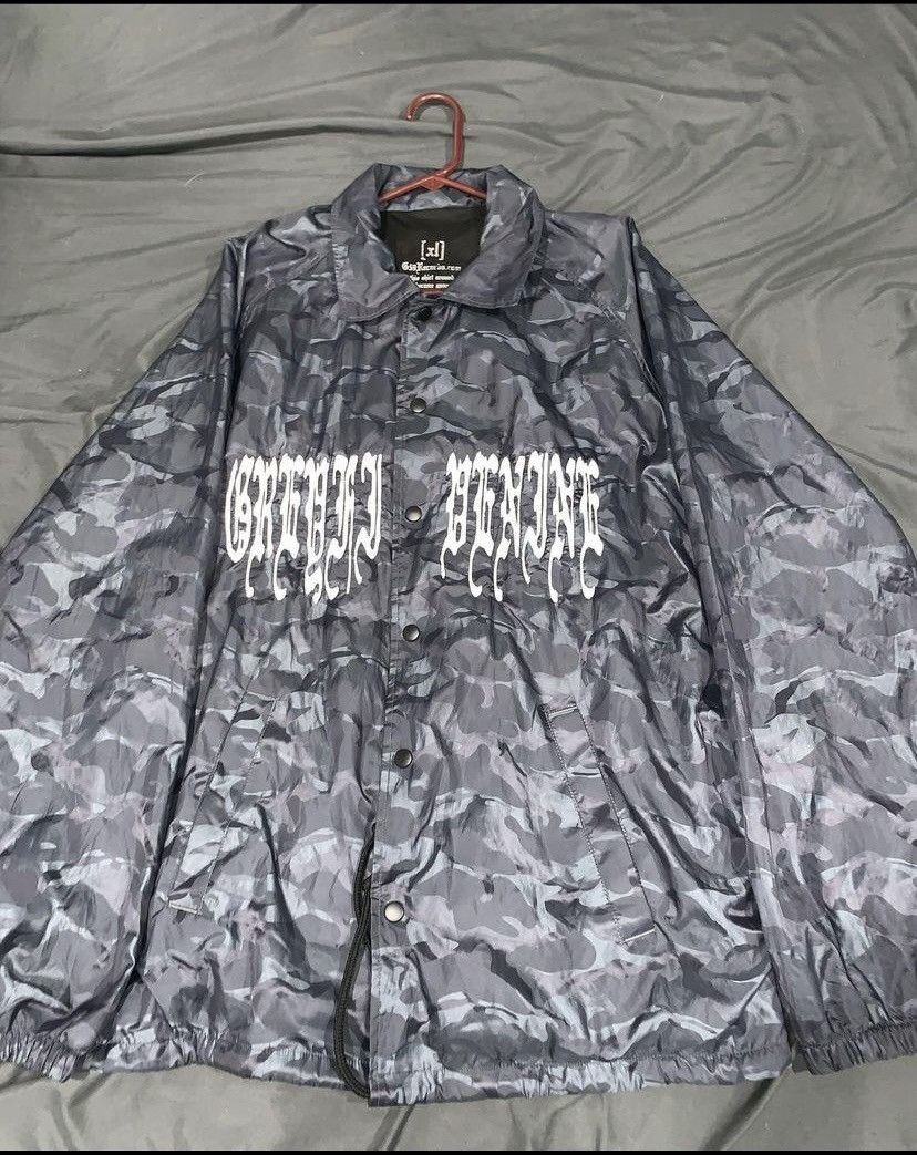 Image of G59 Records G59 Camo Windbreaker in Grey, Men's (Size XL)