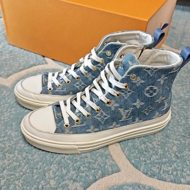 Louis Vuitton Louis Vuitton Stellar High-Top Sneakers for Women 0079 Size US 6 / IT 36 - 1 Thumbnail