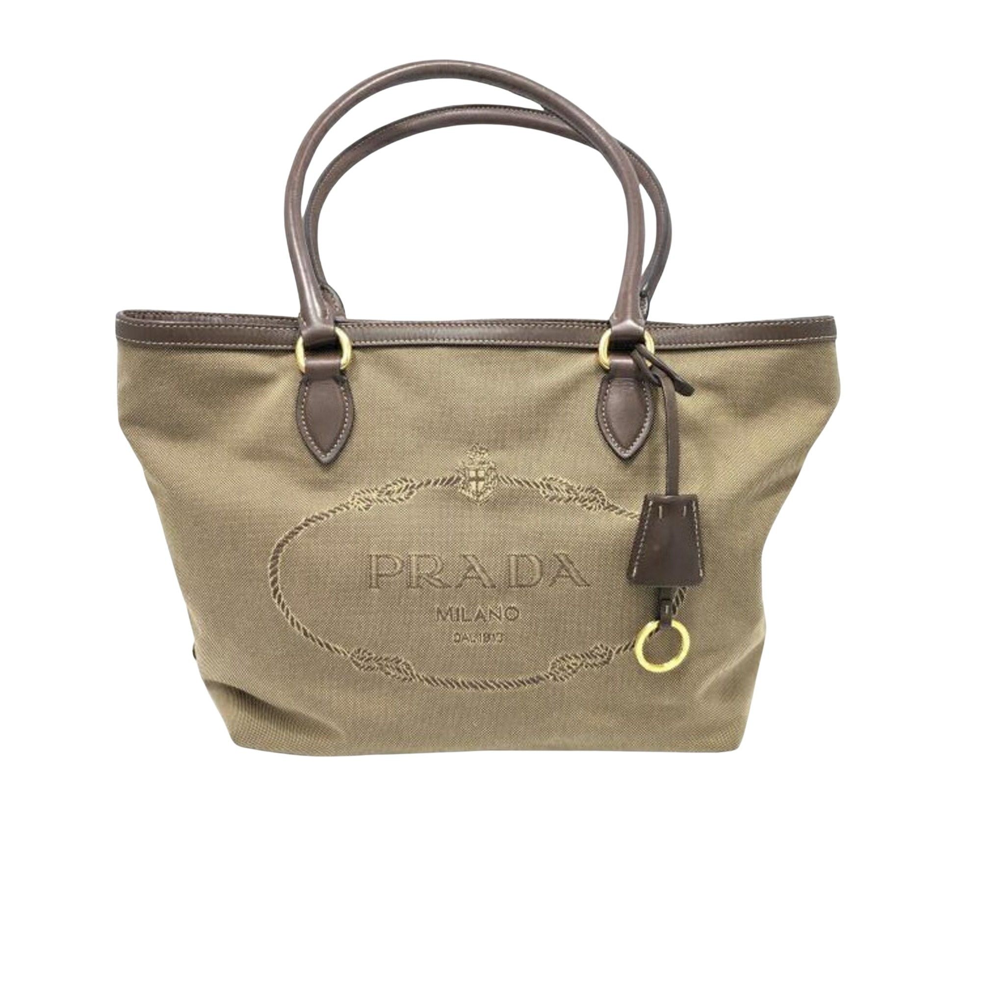 Prada Prada Logo Jacquard tote Size ONE SIZE - 1 Thumbnail