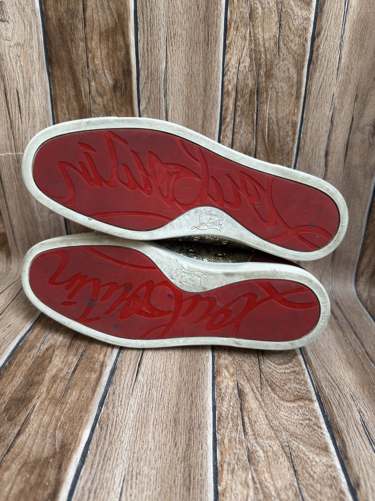 Christian Louboutin Glitters Louis junior spike trainers Size US 7.5 / EU 40-41 - 13 Thumbnail