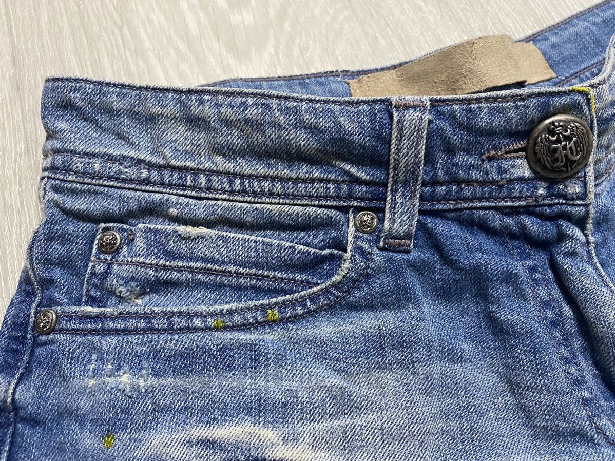 Faith Connexion Women’s Destroyed Washed Paint Splatter Denim Mini Shorts Size 25" / US 0 / IT 36 - 9 Thumbnail